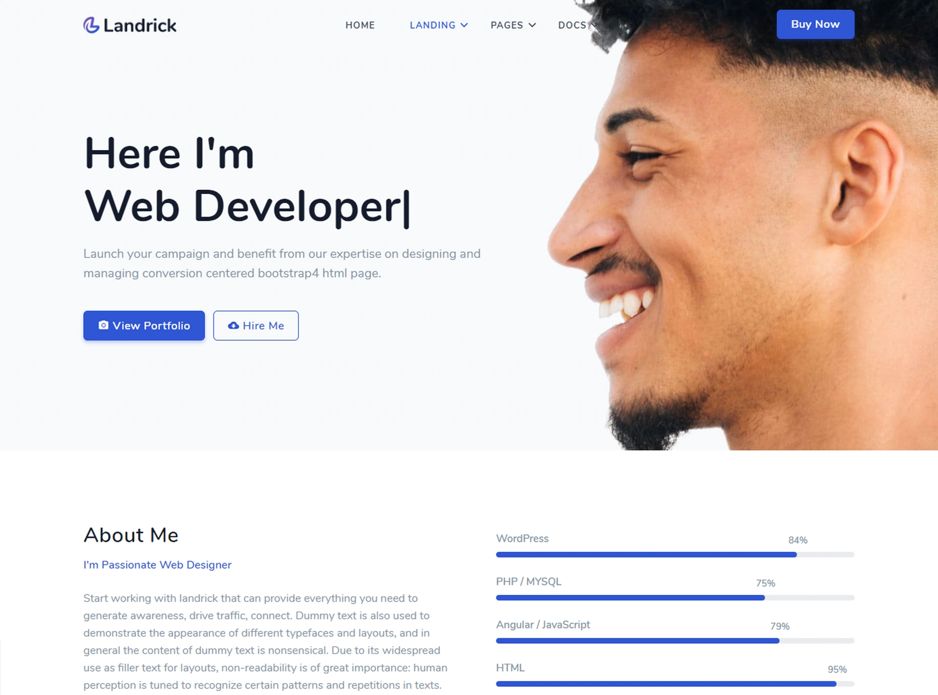 Landrick - Next.js App, Saas & Software Landing & Admin Dashboard Template (Screenshot 64 of 83)