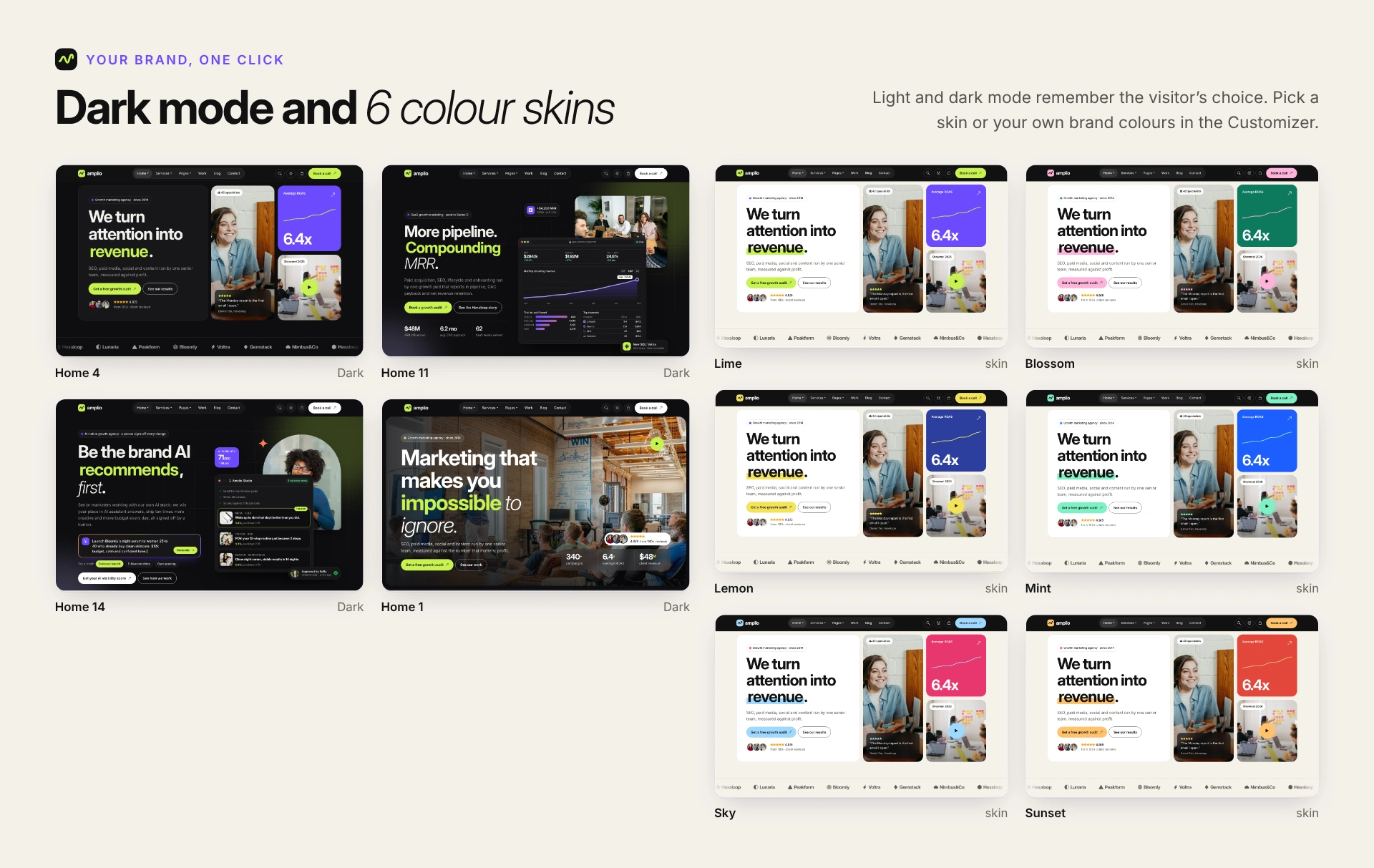 Amplio - Digital Marketing Agency WordPress Theme (Screenshot 9 of 66)