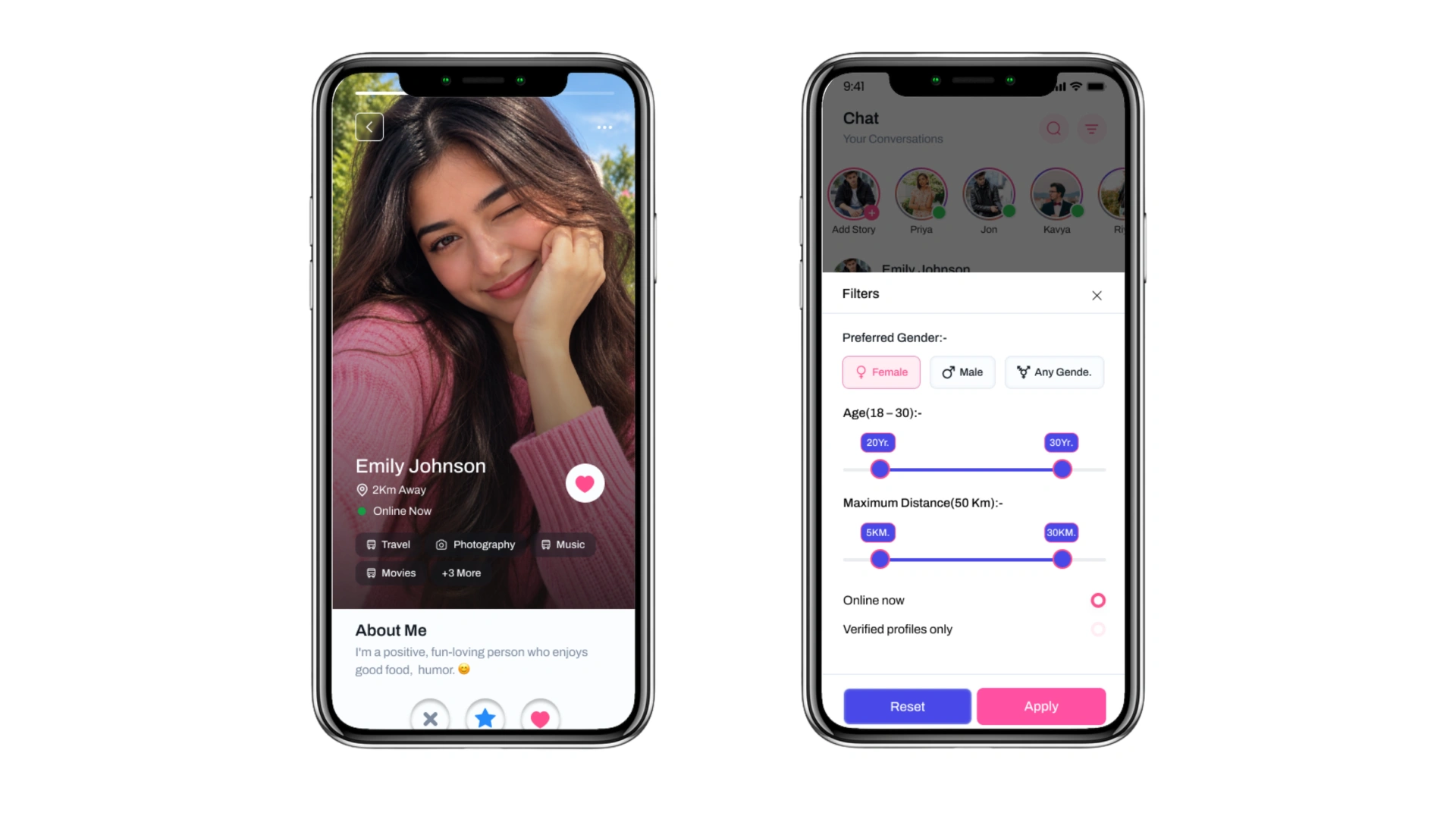 Loviya - Modern Dating & Matchmaking App UI Kit (Screenshot 6 of 17)