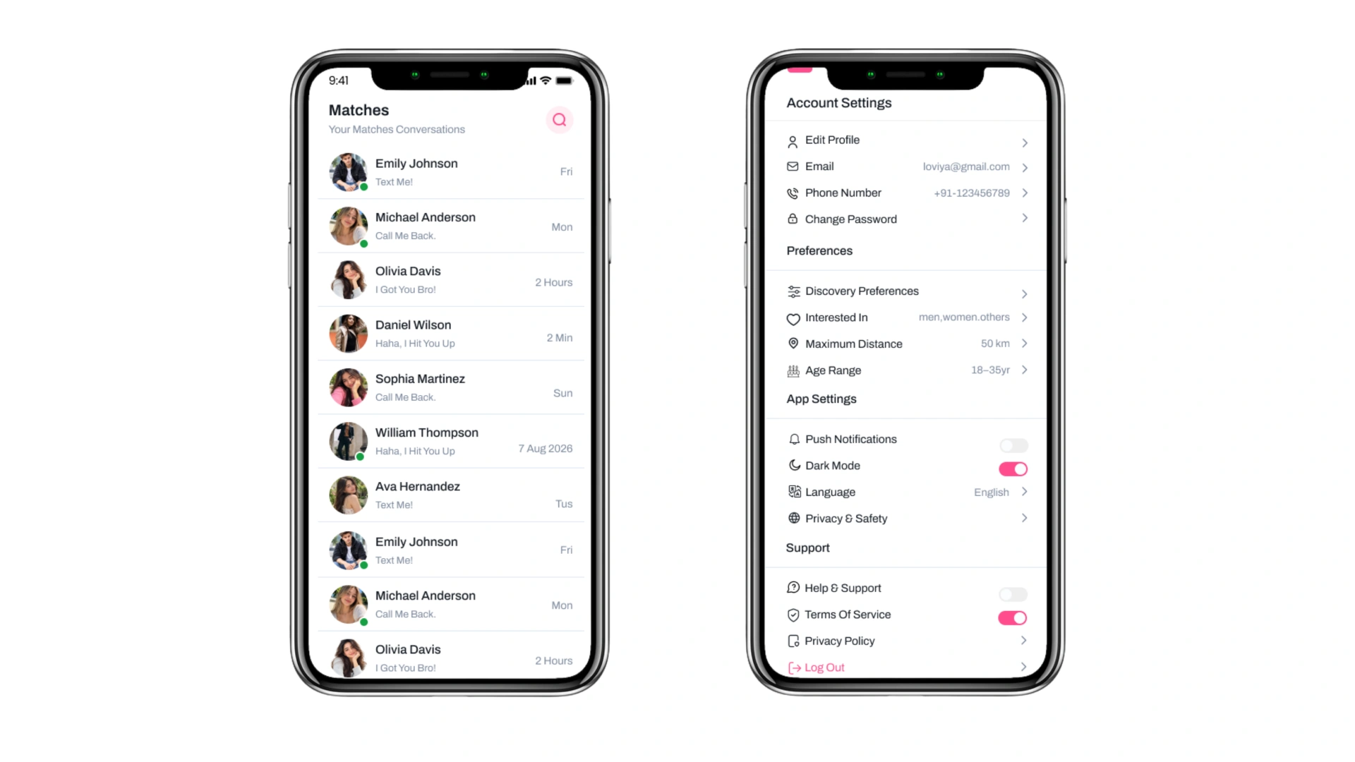 Loviya - Modern Dating & Matchmaking App UI Kit (Screenshot 11 of 17)