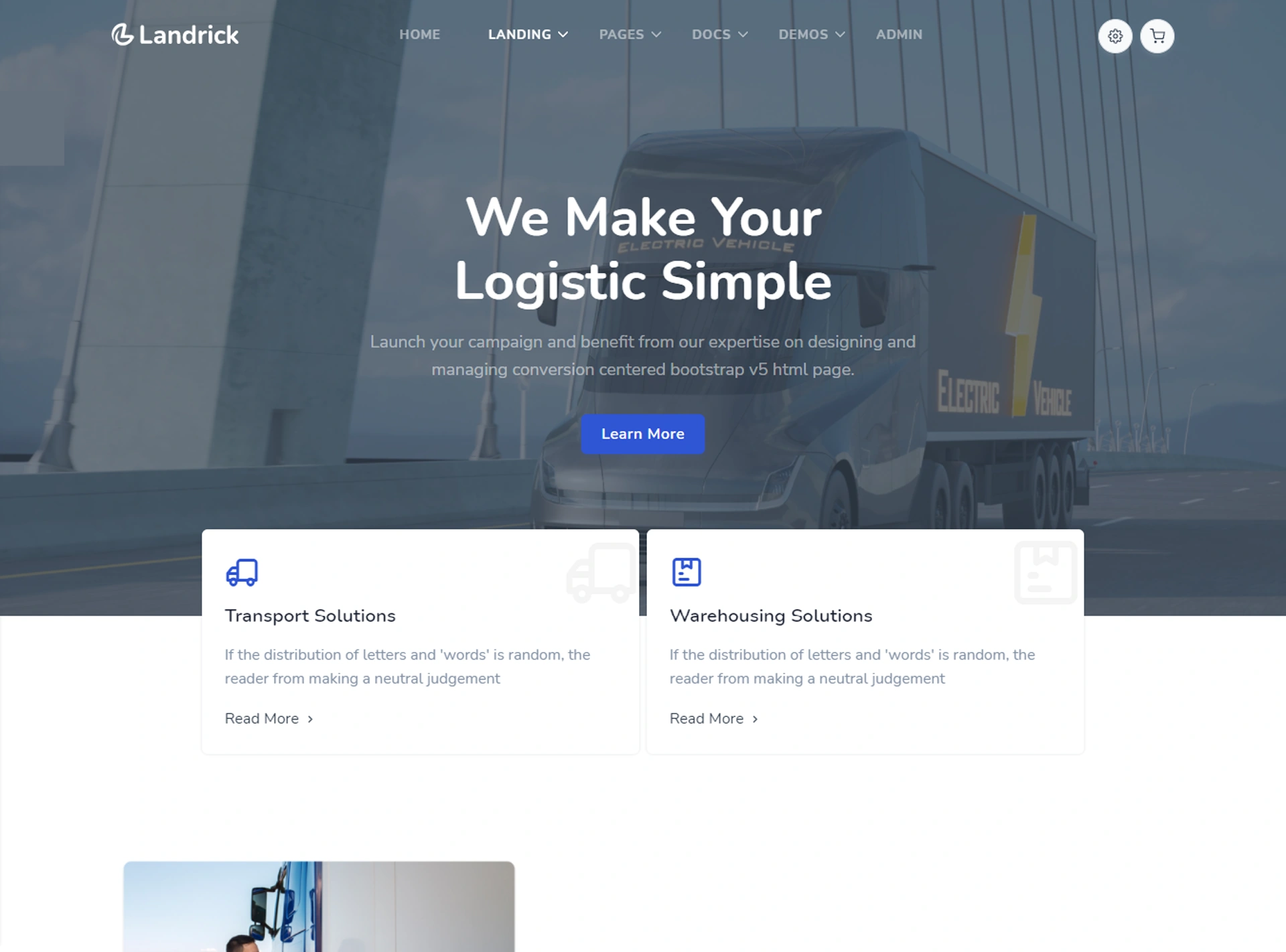 Landrick - Next.js App, Saas & Software Landing & Admin Dashboard Template (Screenshot 54 of 83)
