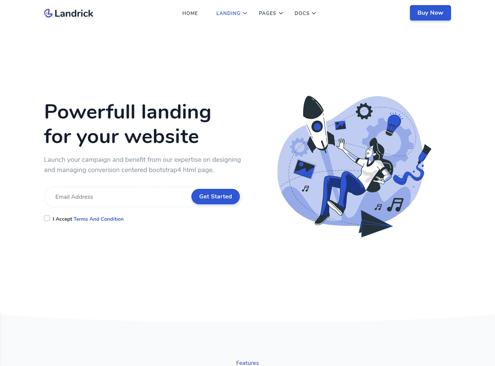 Landrick - Next.js App, Saas & Software Landing & Admin Dashboard Template (Screenshot 49 of 83)