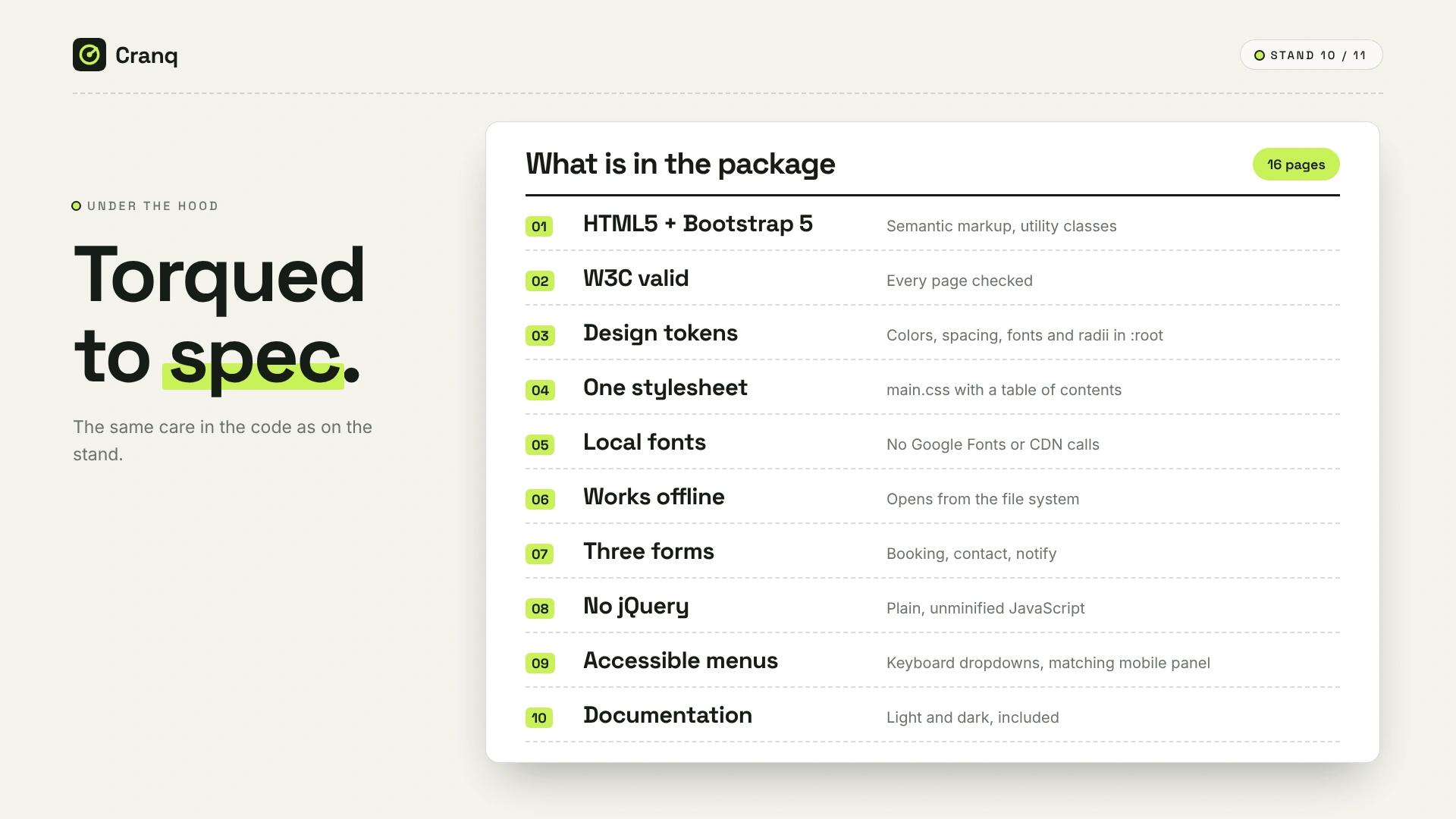 Cranq - Bicycle Repair & Customization HTML Template (Screenshot 9 of 10)