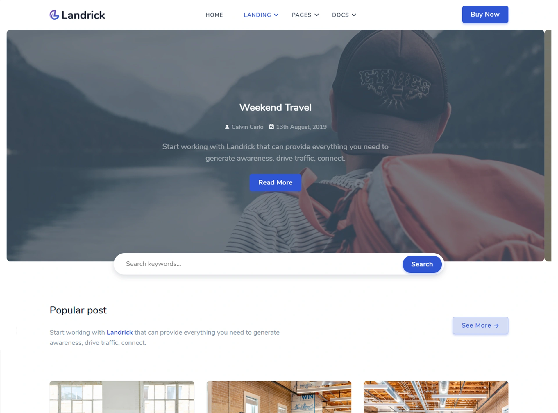 Landrick - Next.js App, Saas & Software Landing & Admin Dashboard Template (Screenshot 5 of 83)