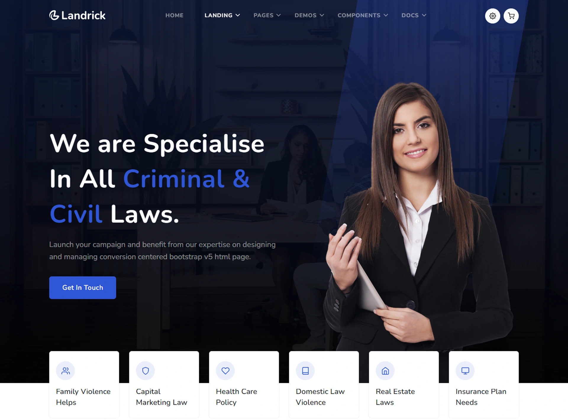 Landrick - Next.js App, Saas & Software Landing & Admin Dashboard Template (Screenshot 52 of 83)