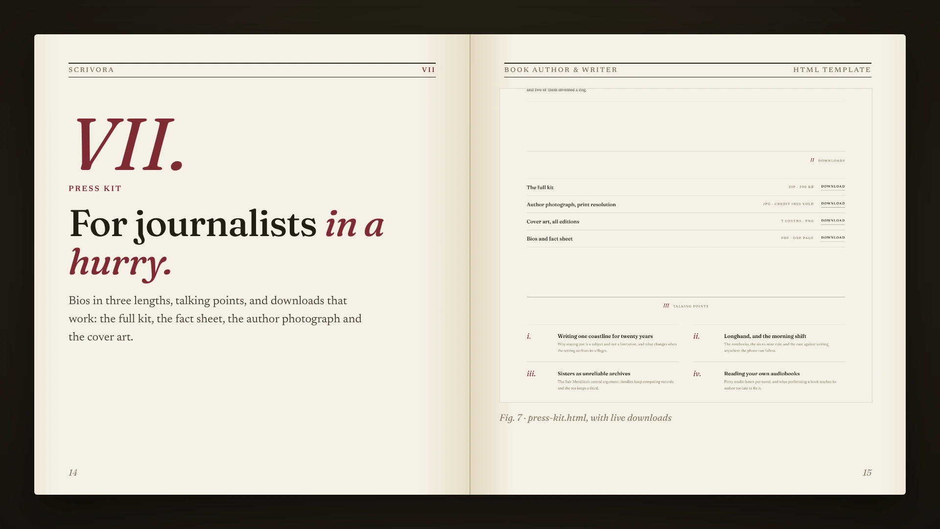 Scrivora - Book Author & Writer HTML Template (Screenshot 6 of 10)