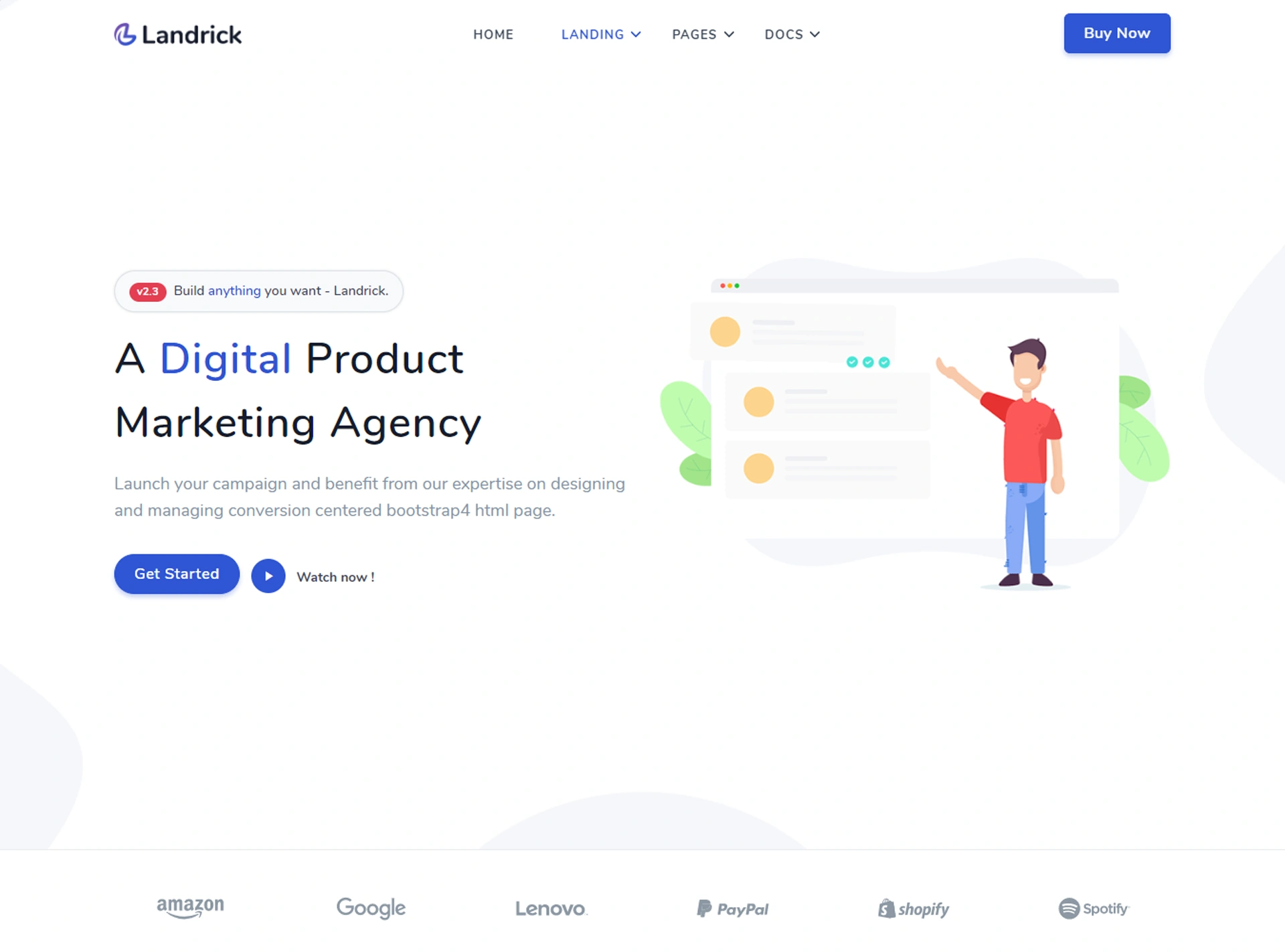 Landrick - Next.js App, Saas & Software Landing & Admin Dashboard Template (Screenshot 26 of 83)