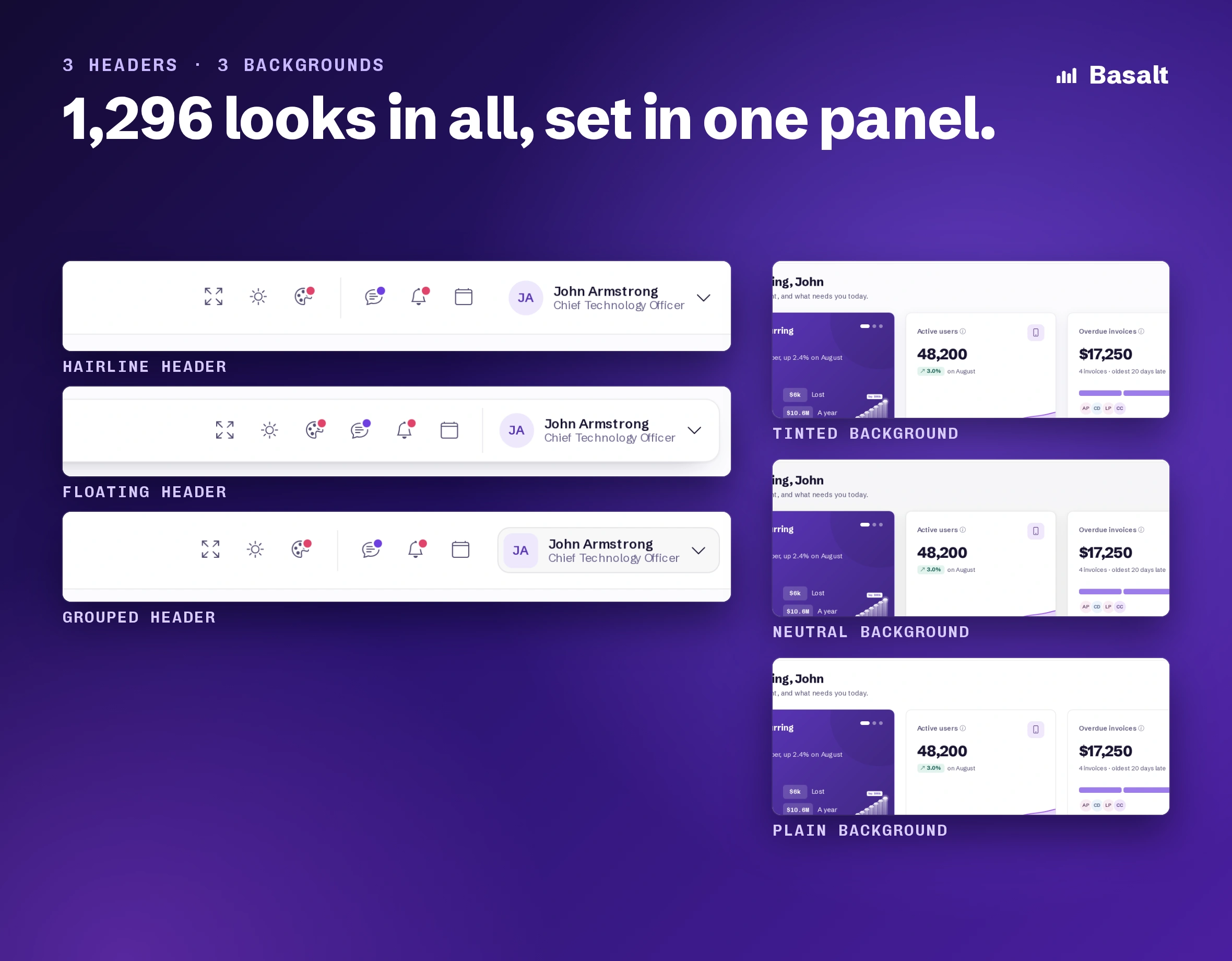 Basalt - Multipurpose AI, CRM, HRM, eCommerce & ERP Bootstrap Admin Template (Screenshot 10 of 11)
