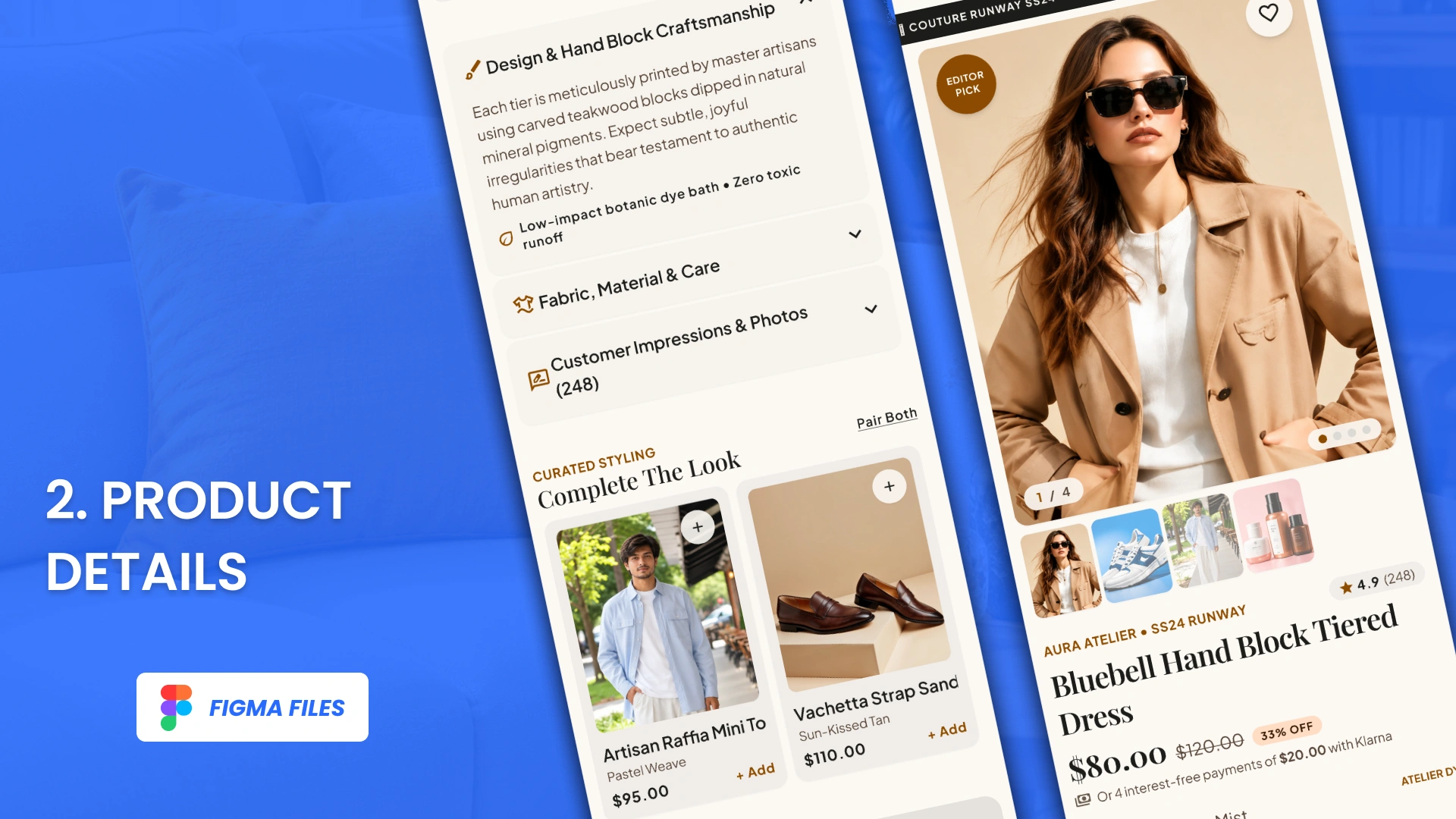 AURA - Fashion E-Commerce Figma Template (Screenshot 2 of 7)