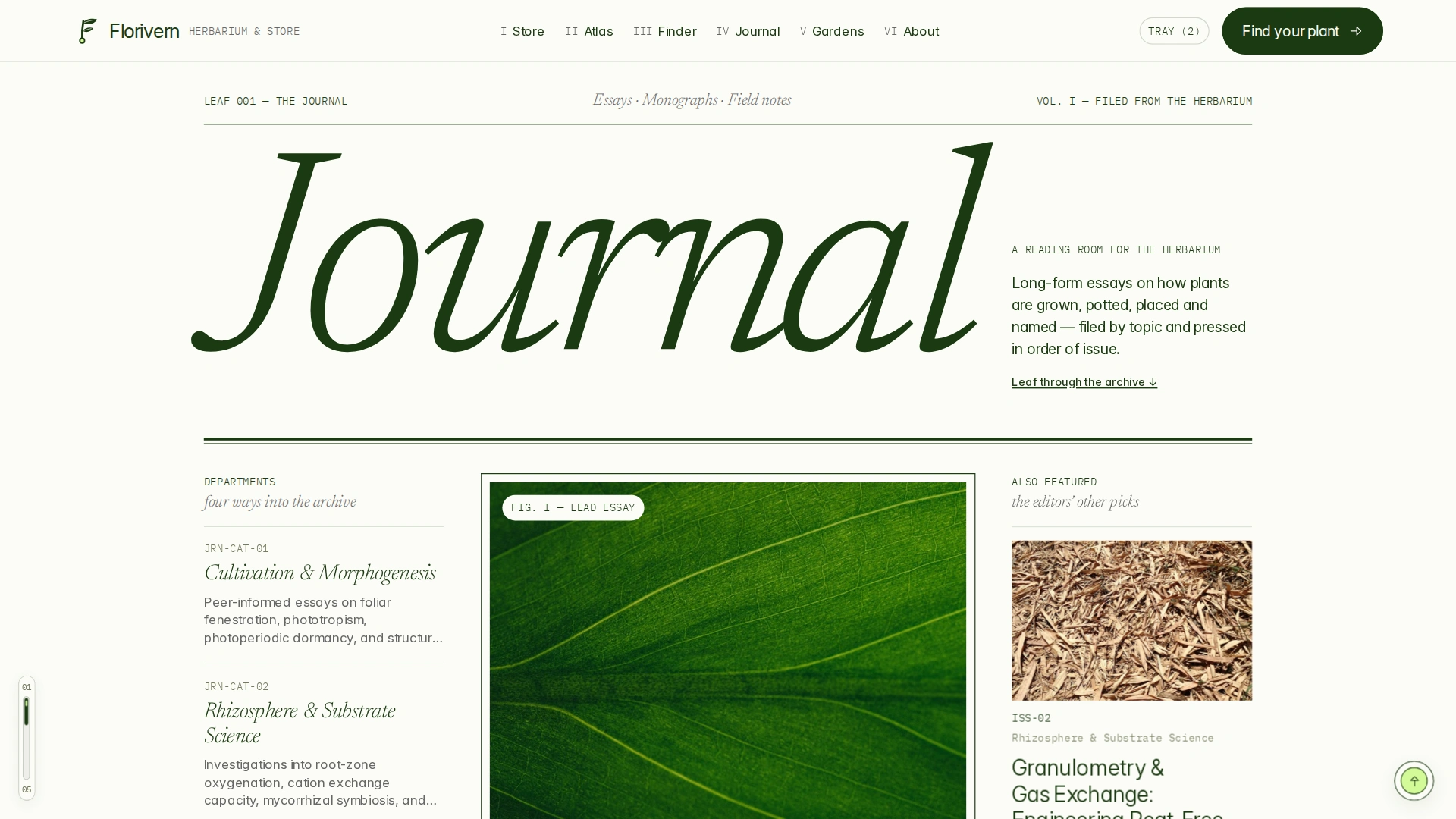 Florivern - Botanical Storefront, Plant Shop & Herbarium Framer Template (Screenshot 15 of 20)