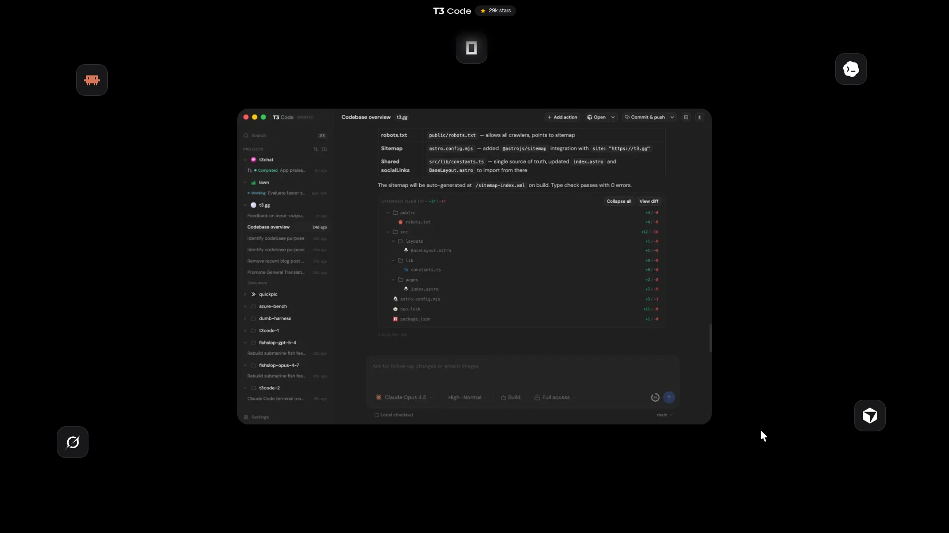 T3Codes - Modern AI Animated Sass Landing Page with Scroll Animations (Screenshot 3 of 3)