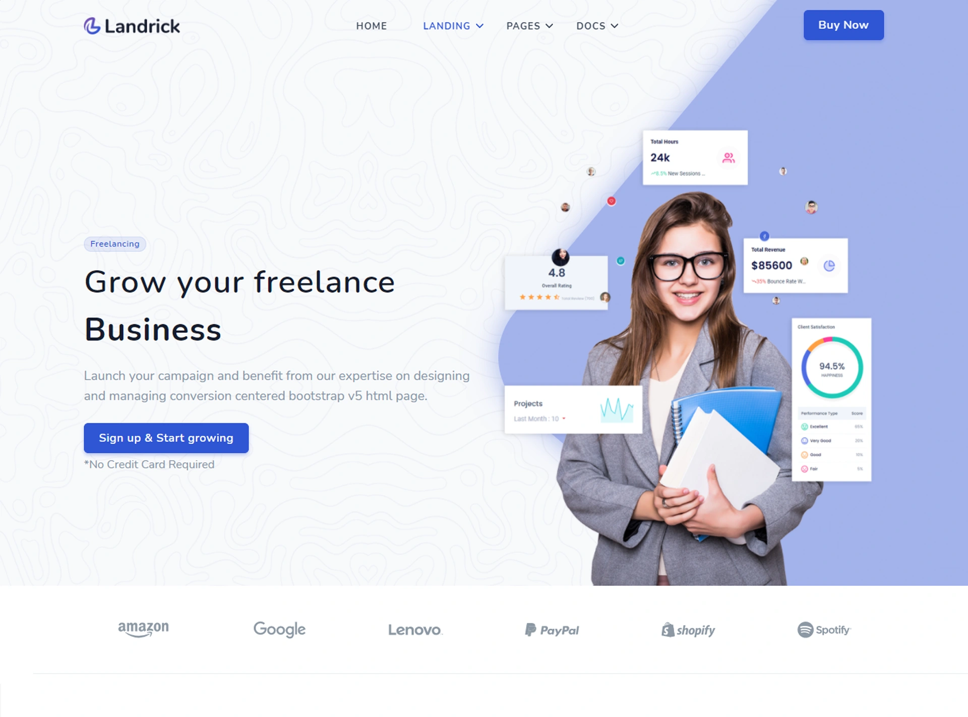 Landrick - Next.js App, Saas & Software Landing & Admin Dashboard Template (Screenshot 33 of 83)