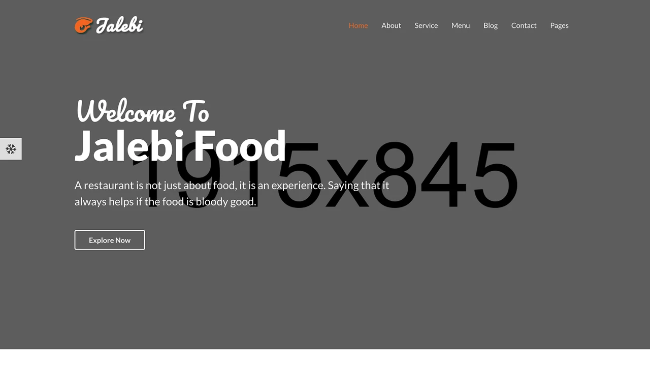 Jalebi - Bootstrap Restaurant Template