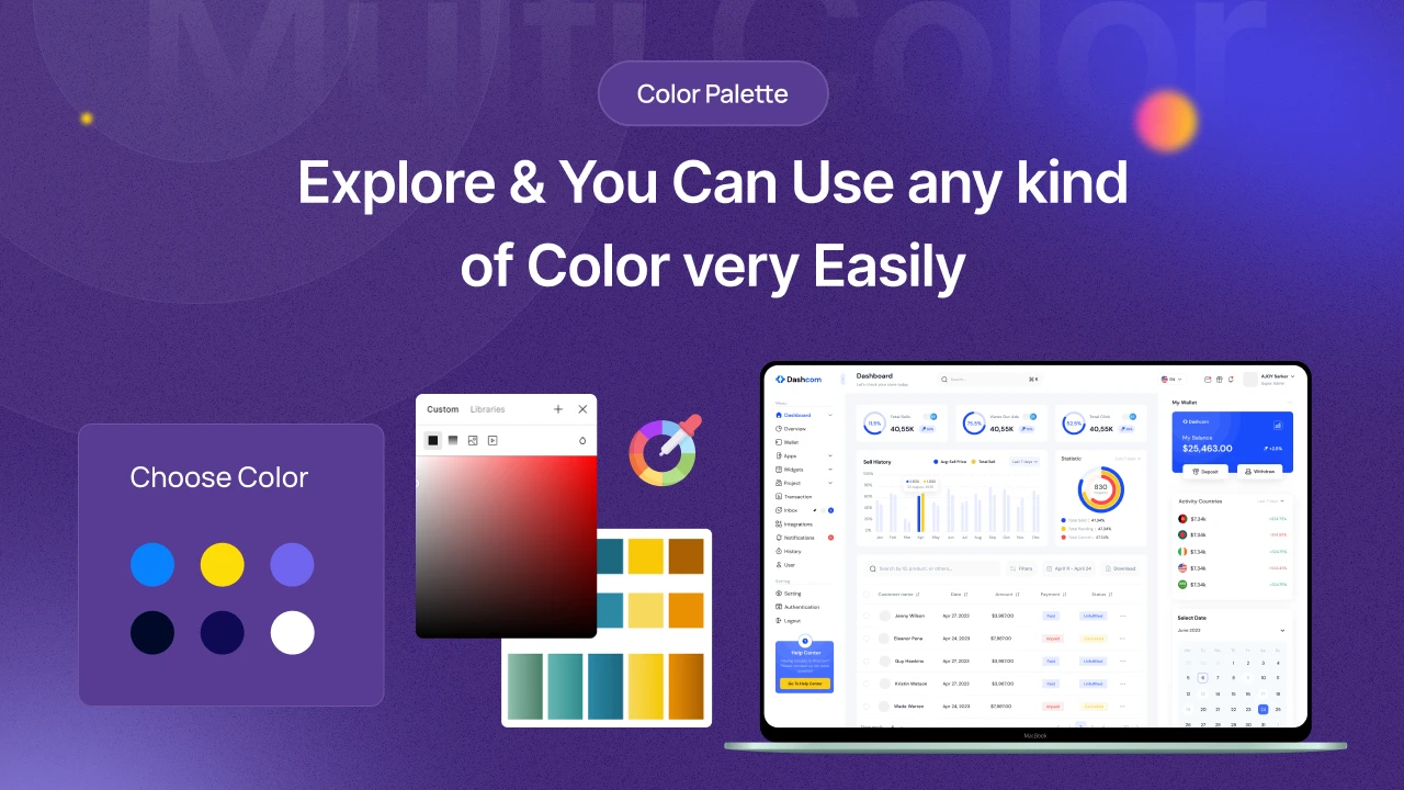 DashCom - Figma Admin Dashboard UI Templates