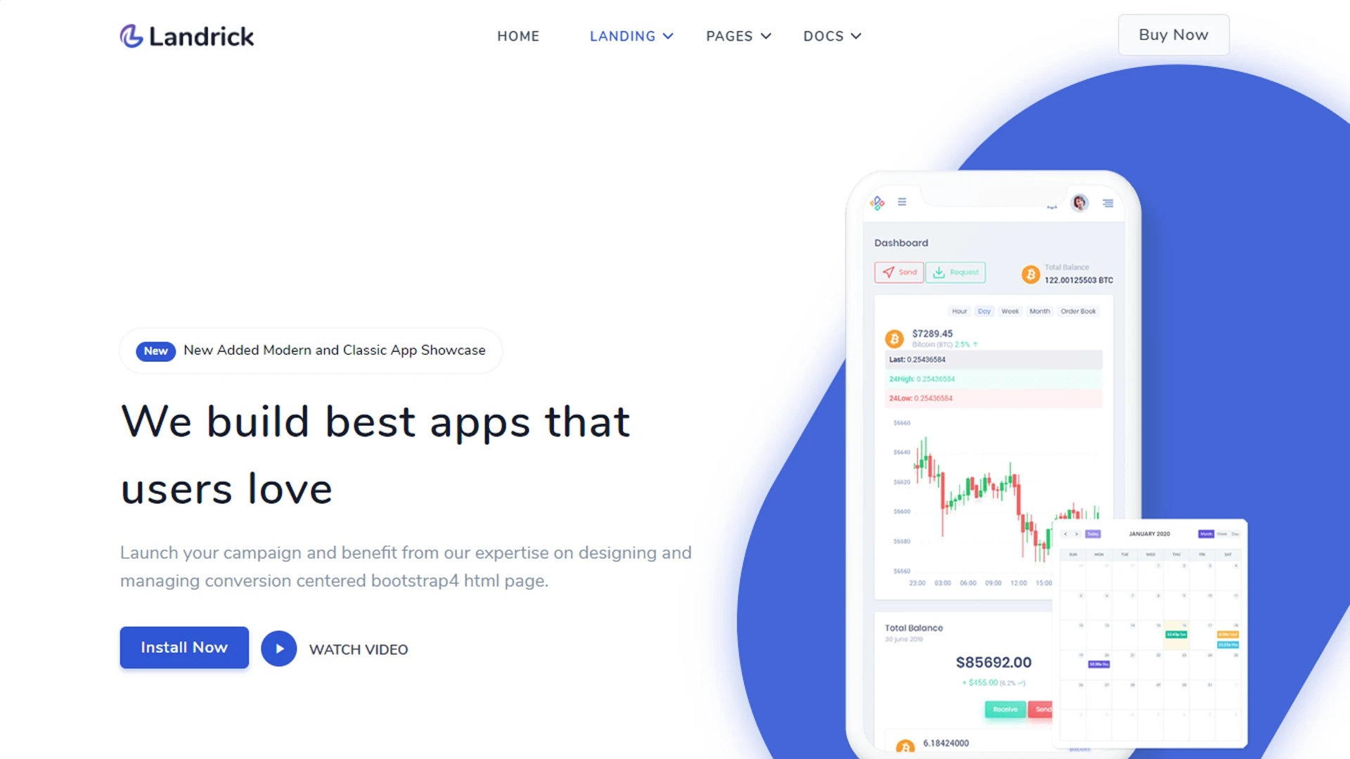 Landrick - App, Saas & Software Landing & Admin Dashboard Bootstrap 5 Template