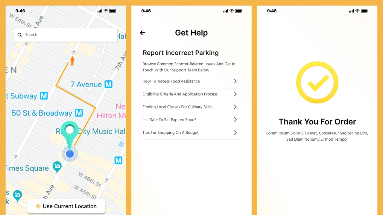 Food Pro - Food Delivery Mobile App Figma UI Template