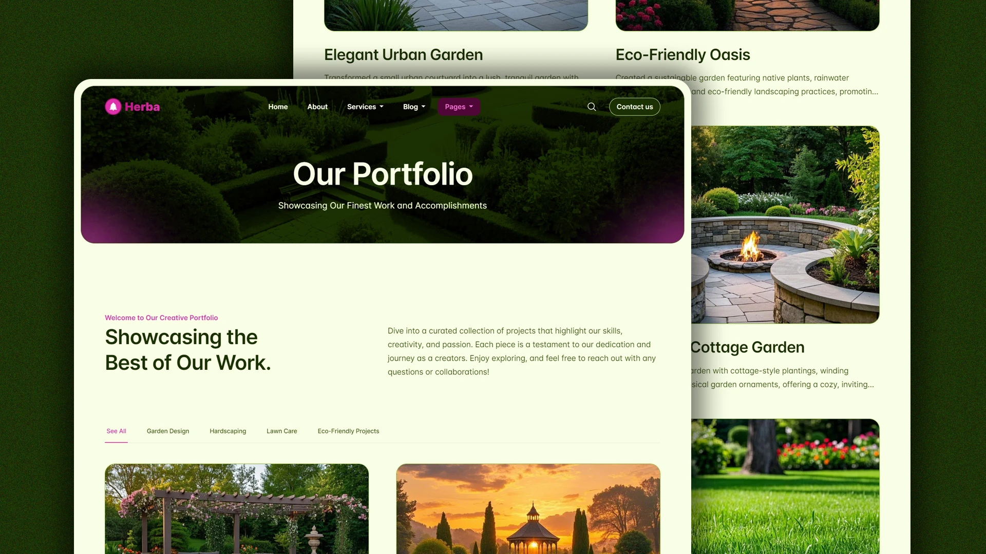 Herba - Innovative Landscaping and Green Spaces HTML Website Template