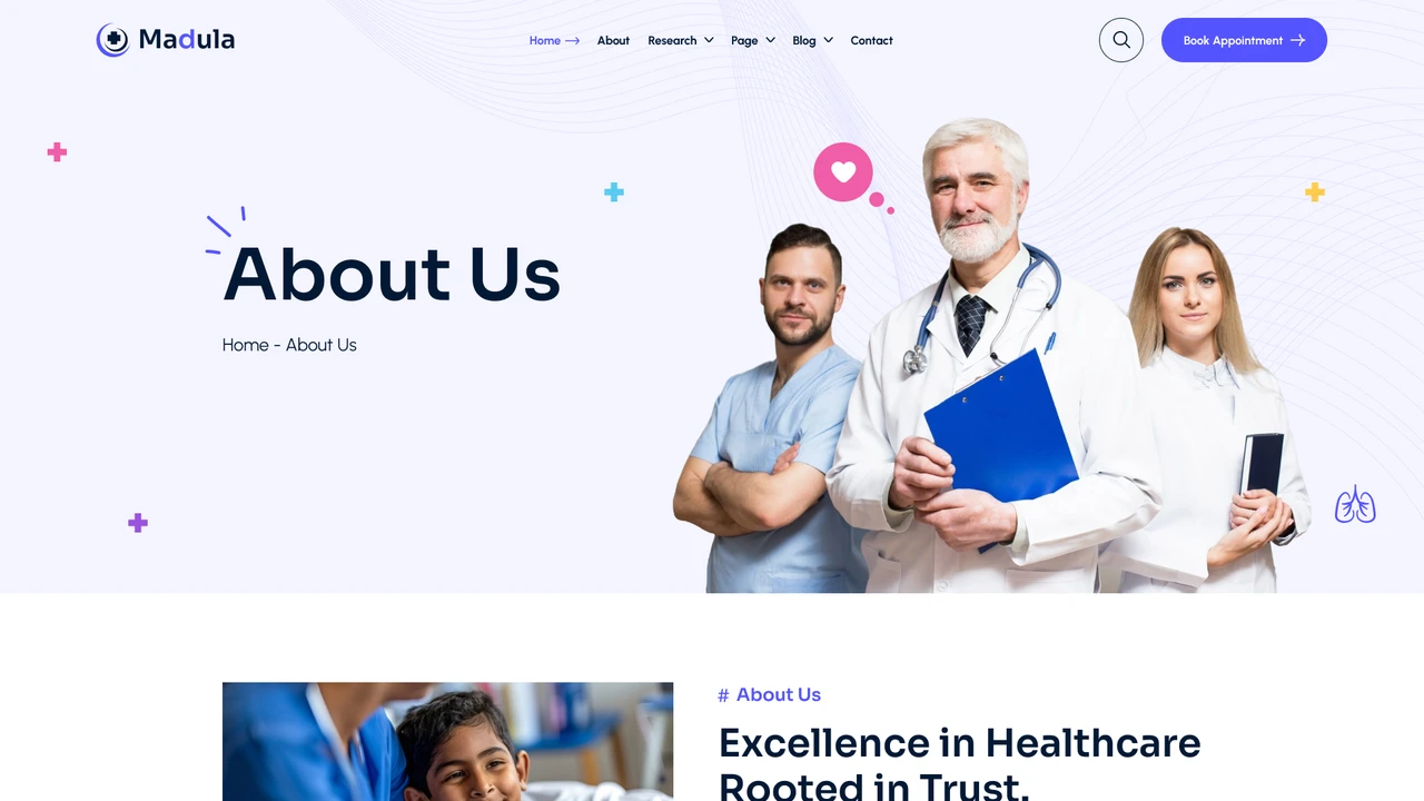 Madula - Health & Medical Figma Template