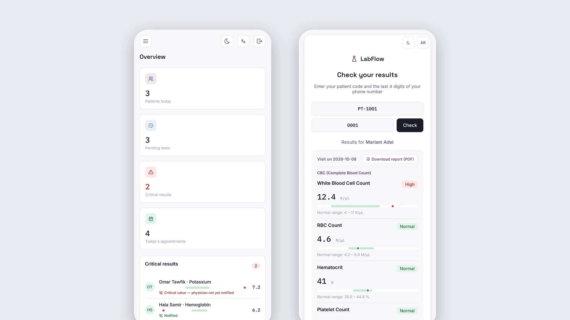 LabFlow - Angular Laboratory Dashboard Template (Screenshot 19 of 19)