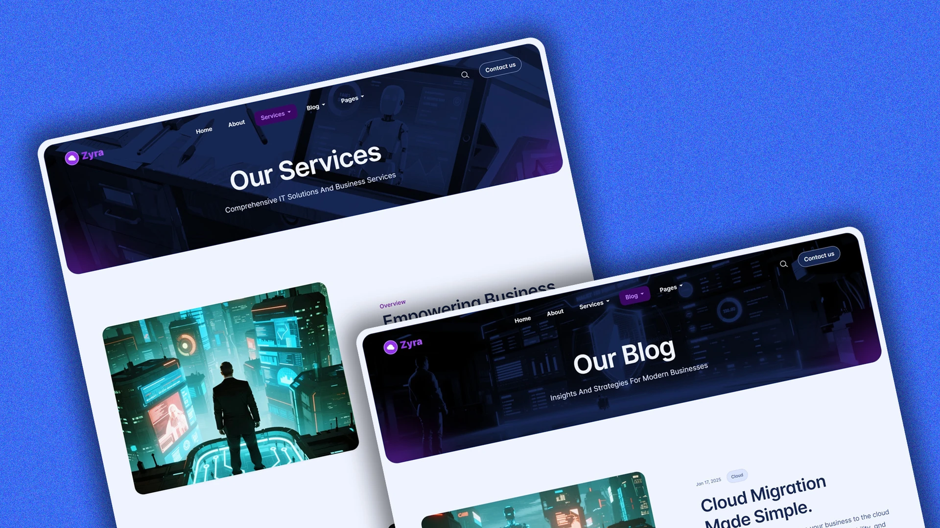 Zyra - Multipurpose IT Solutions & Business Services HTML Website Template