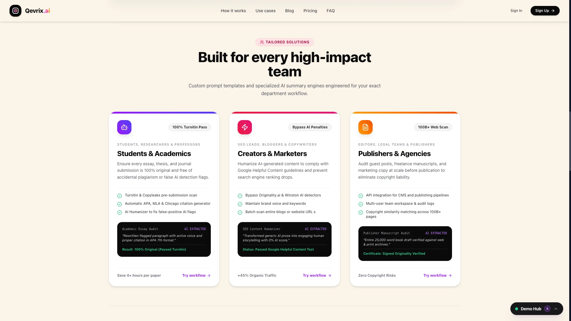 Qevrix - Next.js AI SaaS, Enterprise & Portfolio Landing Page Collection