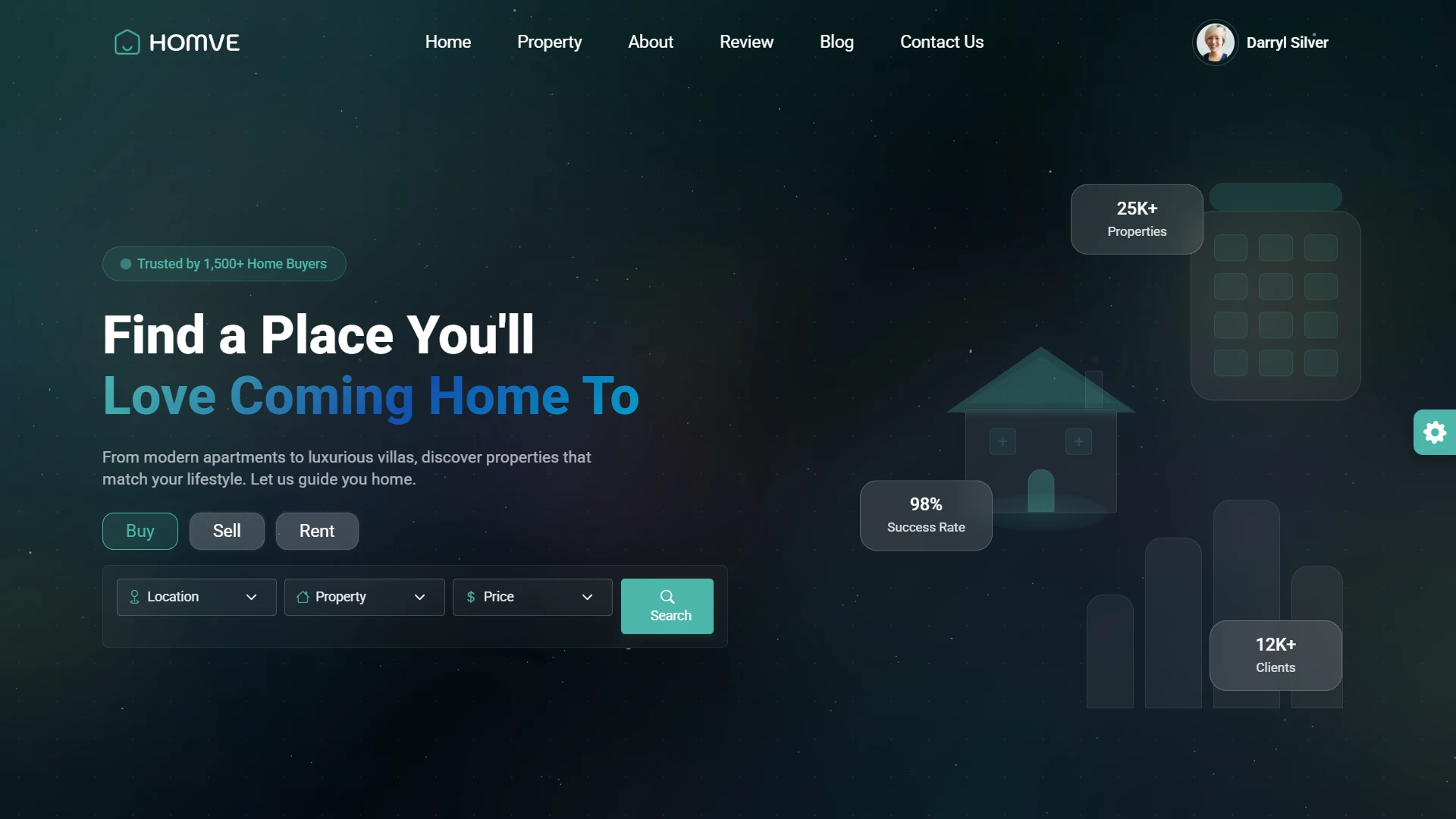 Homve - Real Estate Website Template React Modern Property Listing