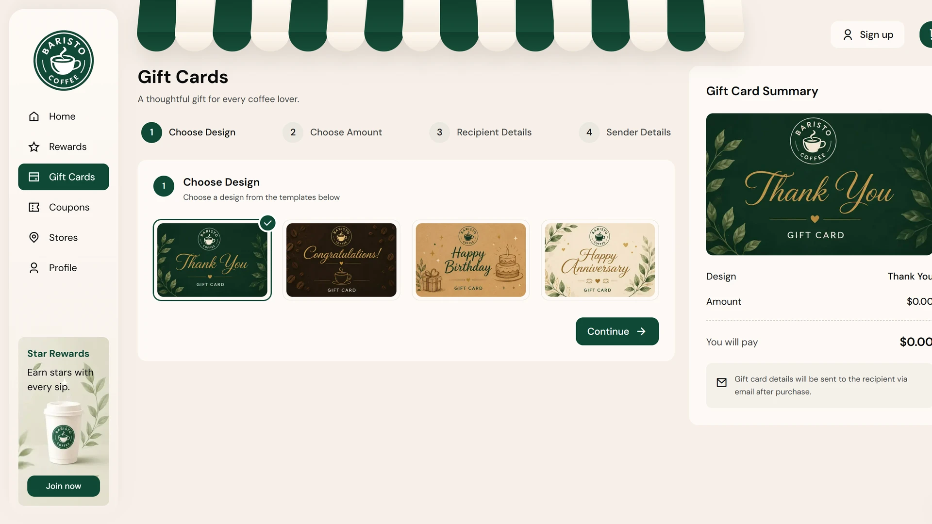 Baristo - Coffee Shop & Online Ordering React Next.js Template