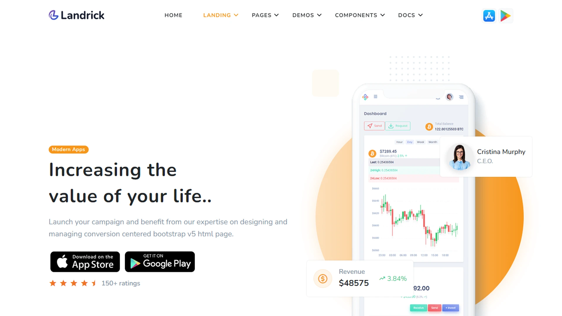 Landrick - App, Saas & Software Landing & Admin Dashboard Bootstrap 5 Template
