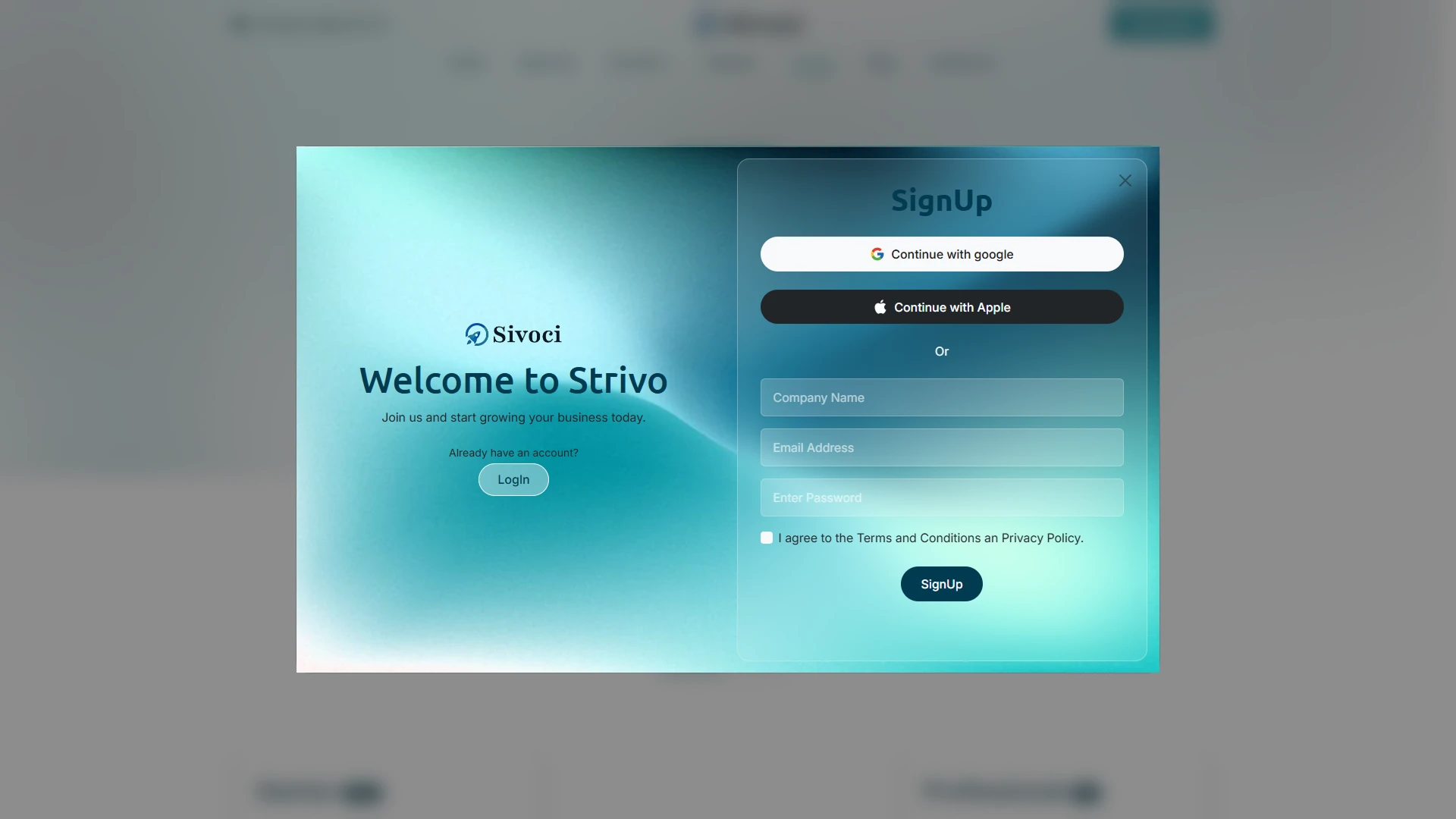 Sivoci - Business Website ReactJs Template Modern Corporate Company Design
