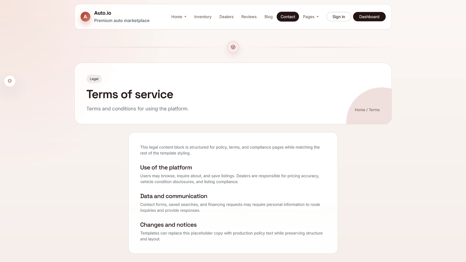 AutoIO - Cars Listings & Directory Template
