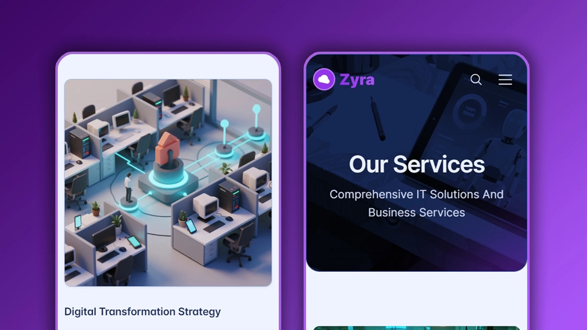 Zyra - Multipurpose IT Solutions & Business Services HTML Website Template