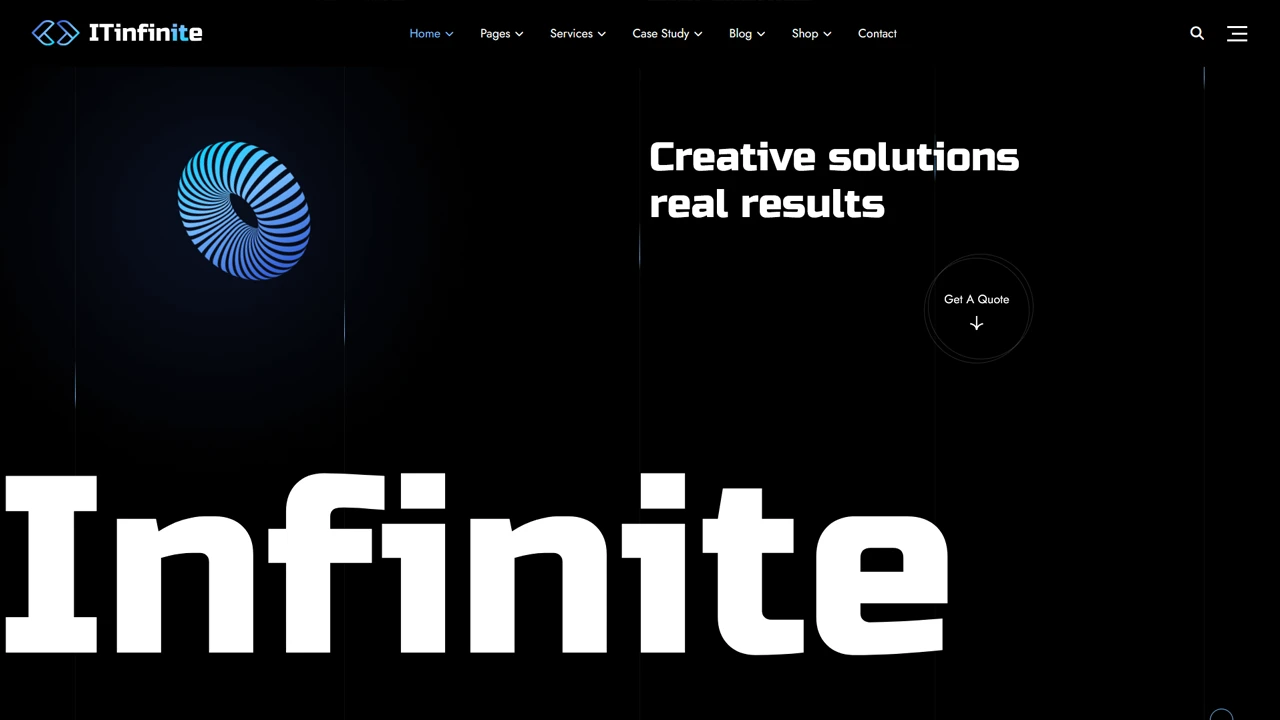 IT Infinite - IT Solutions and Services Elementor WordPress Theme