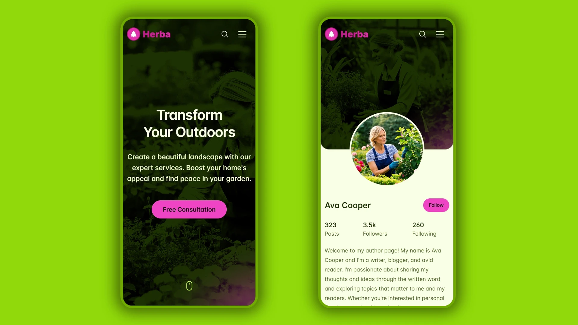 Herba - Innovative Landscaping and Green Spaces HTML Website Template