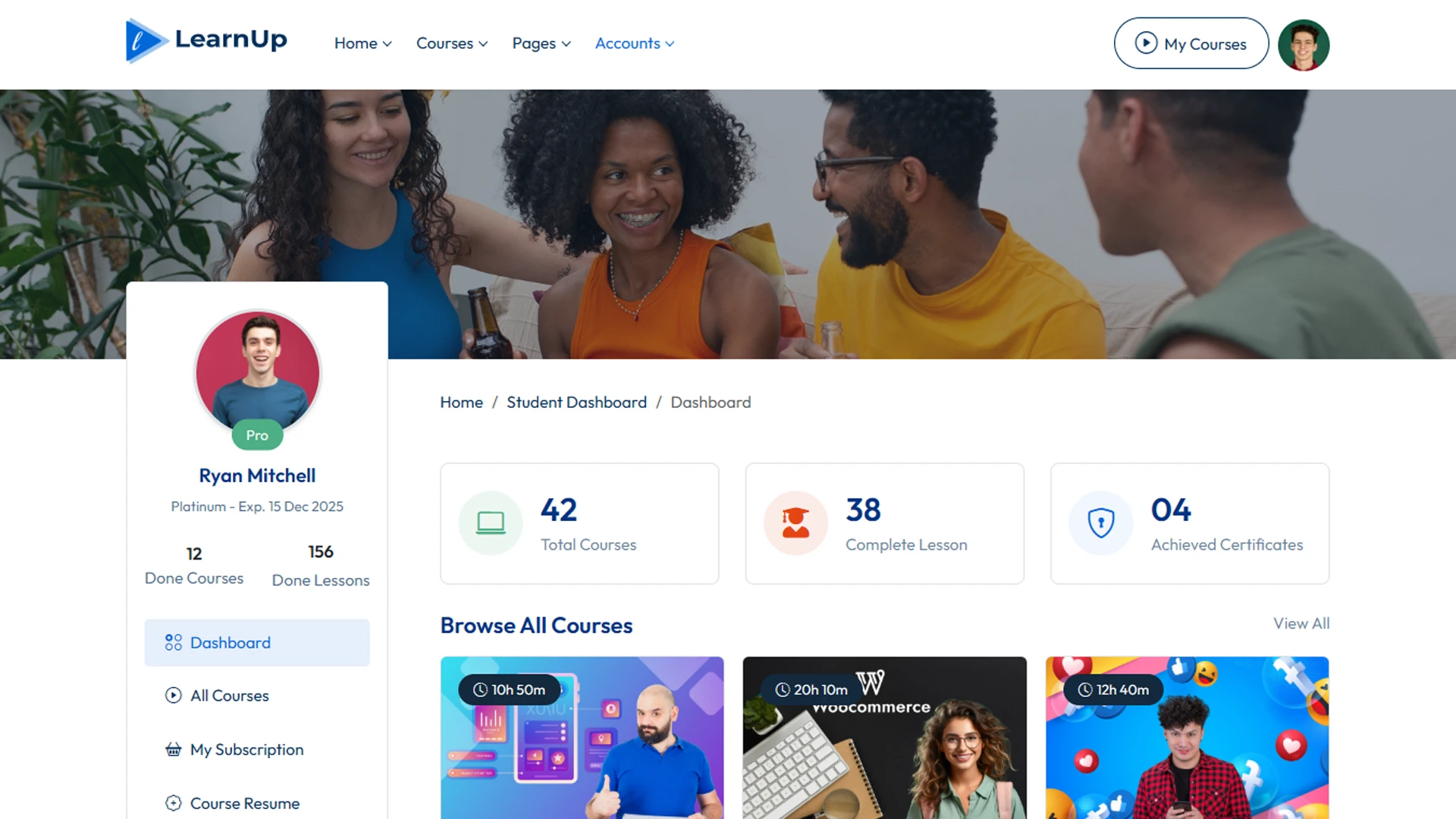 LearnUp - PHP Online Courses & Education LMS Template