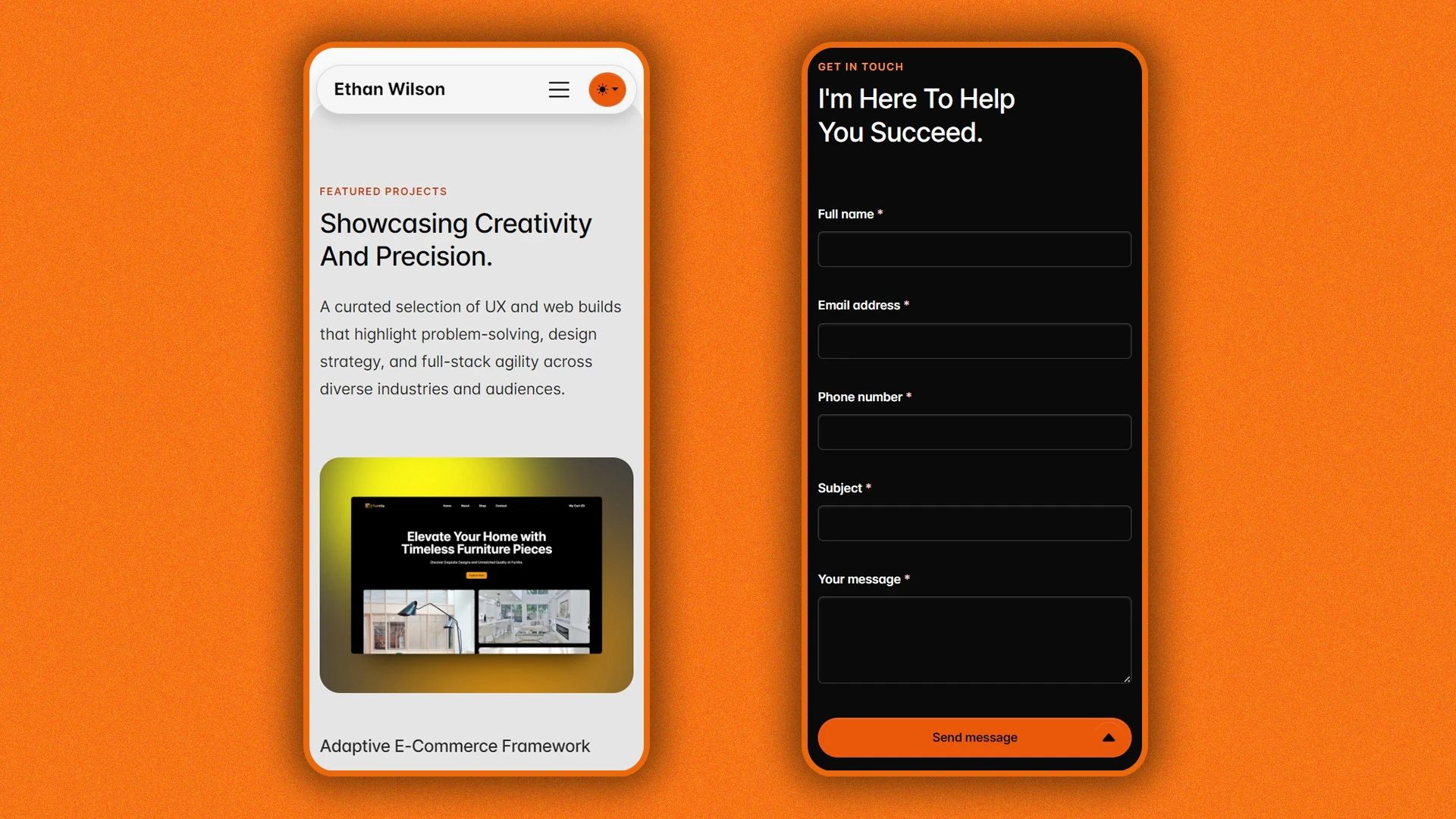 Uxoria - Sleek UX/UI Designer & Web Developer HTML Portfolio Template