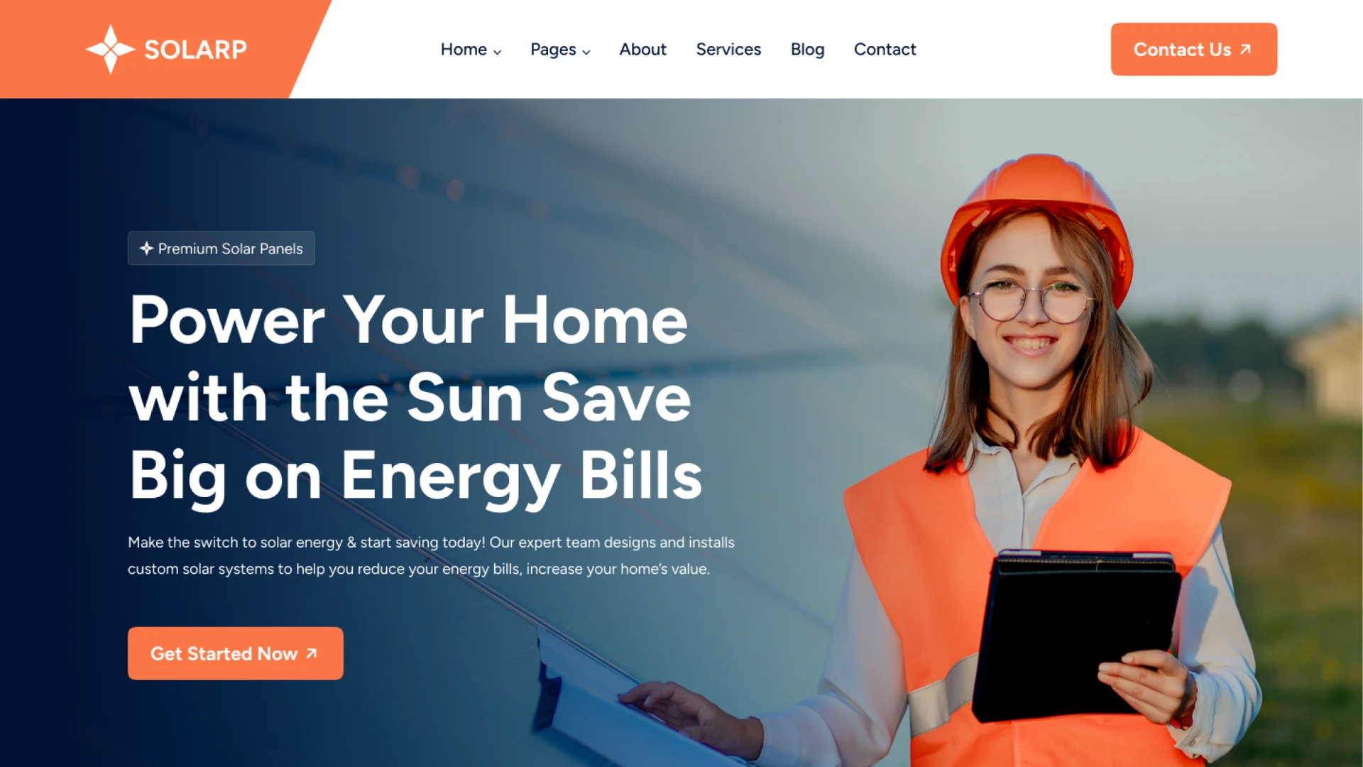 Solarp - Ecology Wind & Solar Energy WordPress Theme