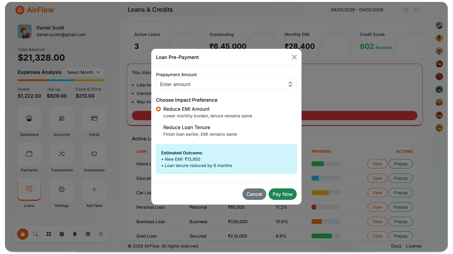 AirFlow - Fintech Dashboard and Bootstrap Admin Template
