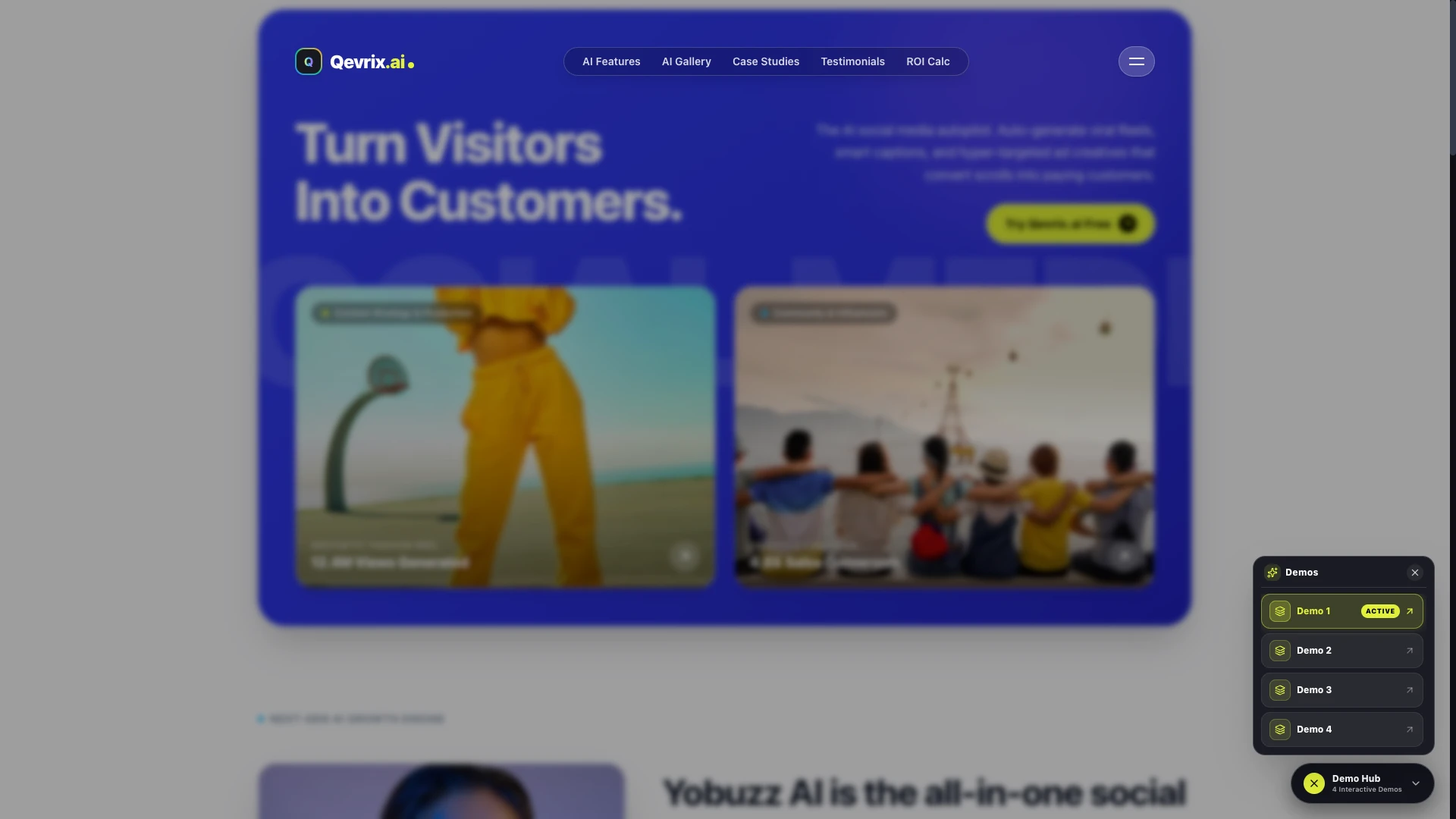 Qevrix - Next.js AI SaaS, Enterprise & Portfolio Landing Page Collection