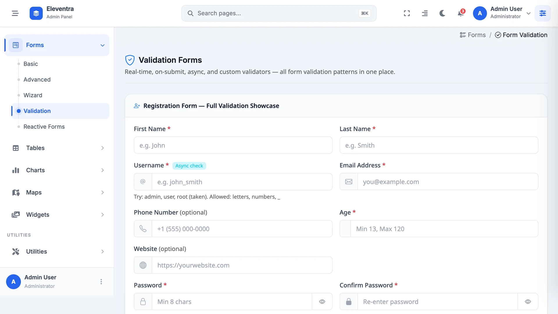 Eleventra - Angular 21 Admin Dashboard Template + UI Kit + 90+ Pages