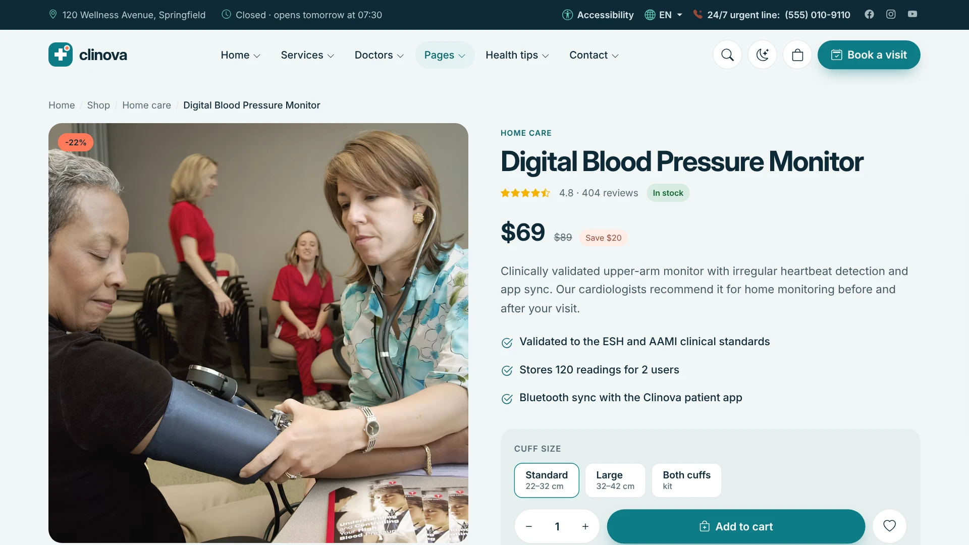 Clinova - Medical Clinic & Healthcare HTML Template