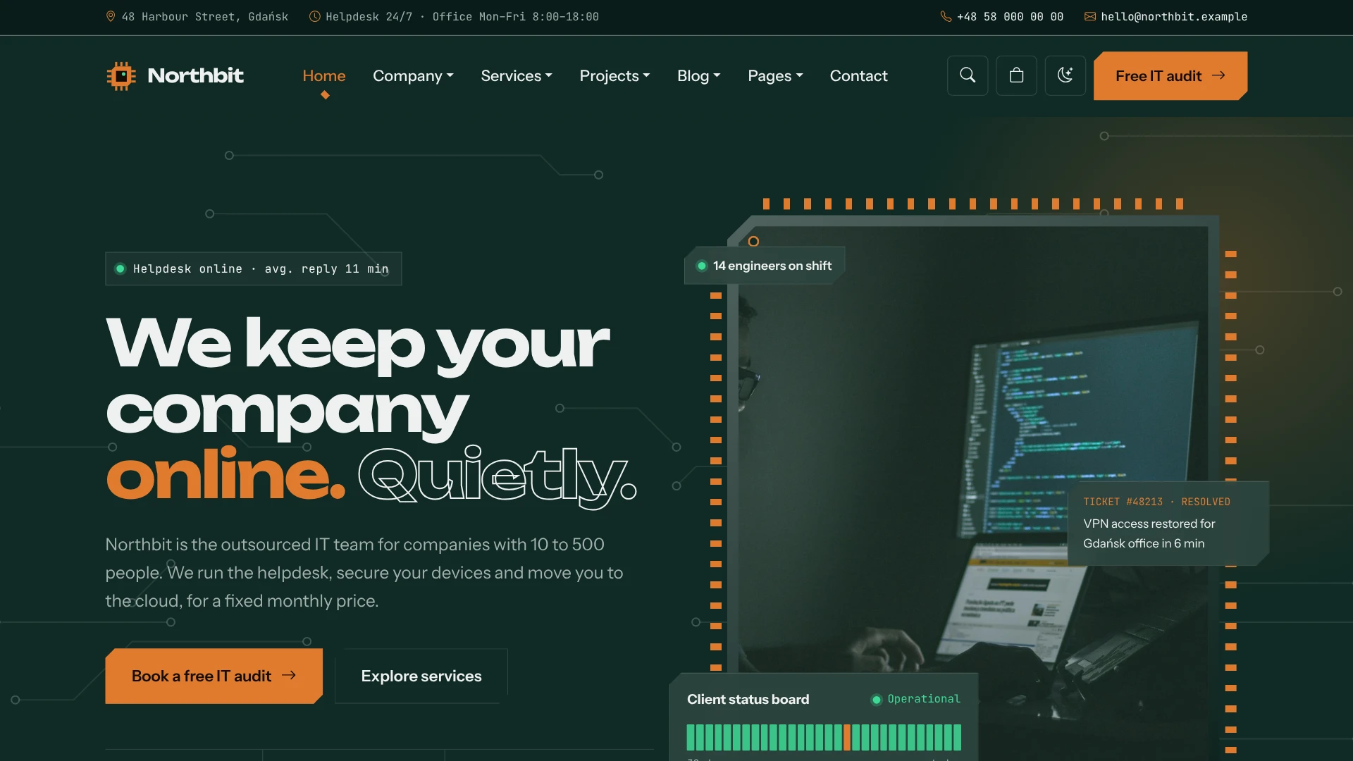 Northbit - IT Services & Solutions WordPress Theme