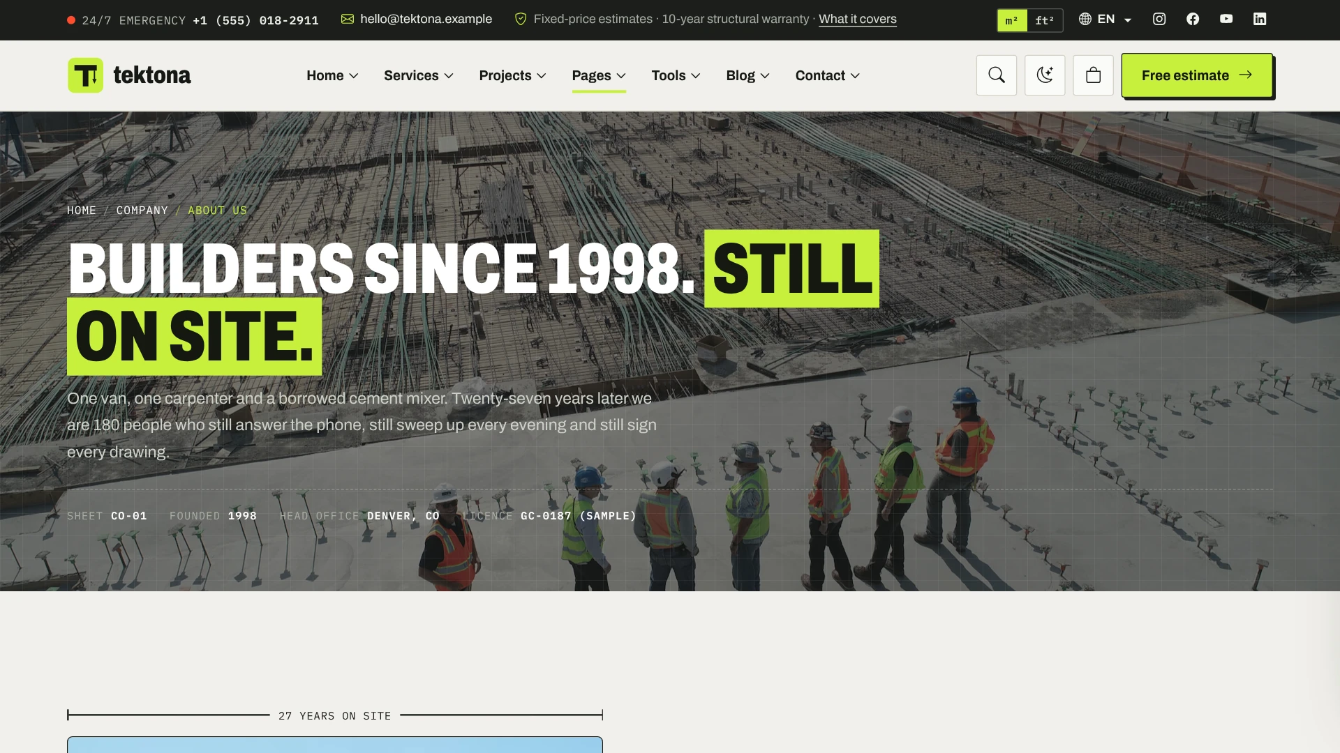 Tektona - Construction & Renovation HTML Template