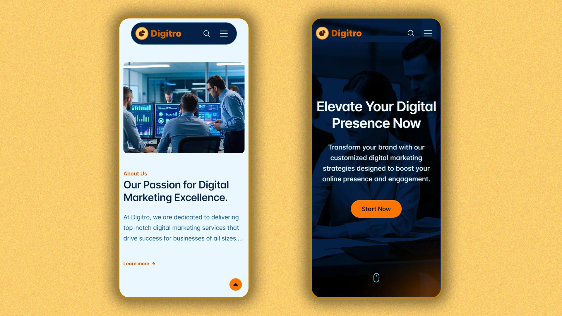 Digitro - Cutting-Edge Digital Marketing Agency HTML Website Template