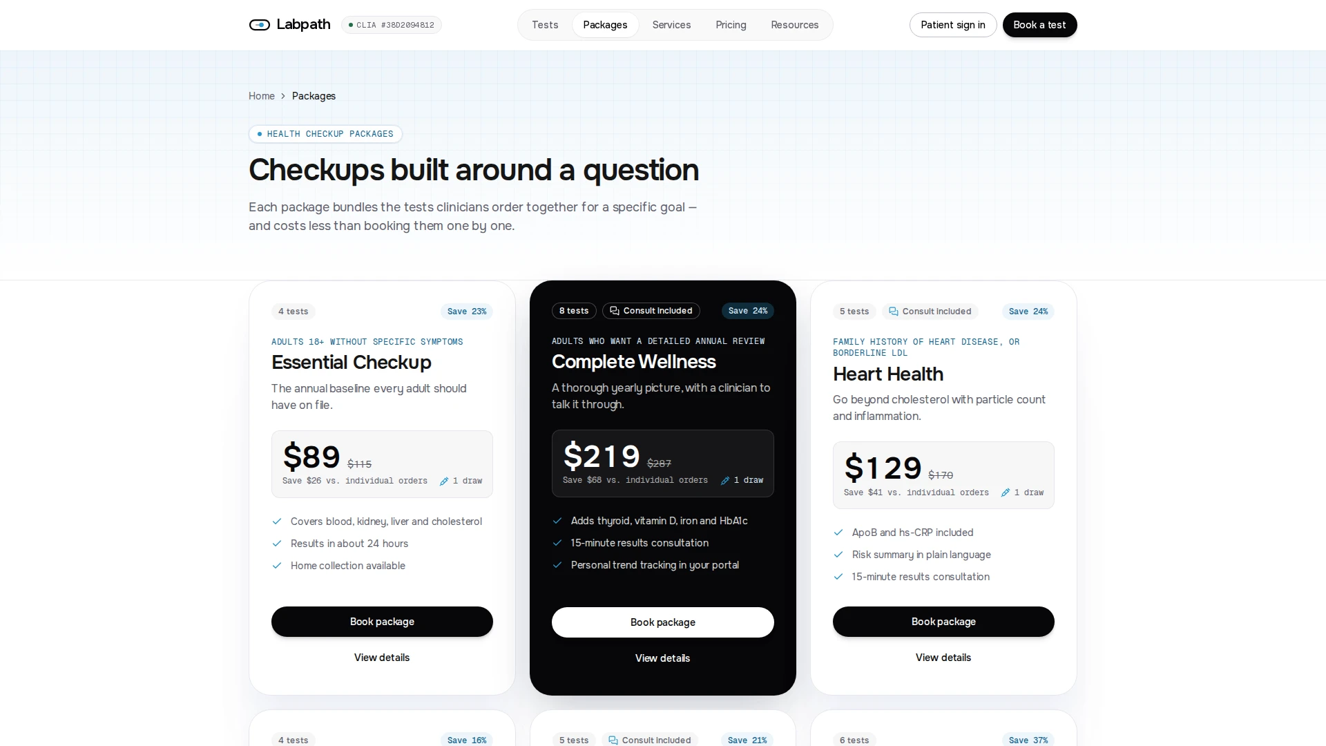 Labpath - Diagnostic Lab & Patient Portal Next.js Template (Screenshot 5 of 12)