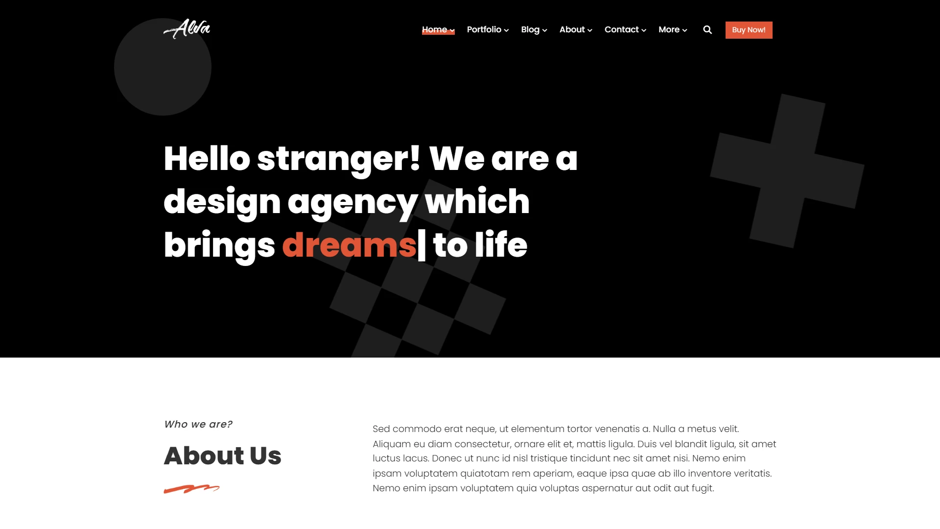 Alva - Creative Portfolio Showcase HTML Website Template