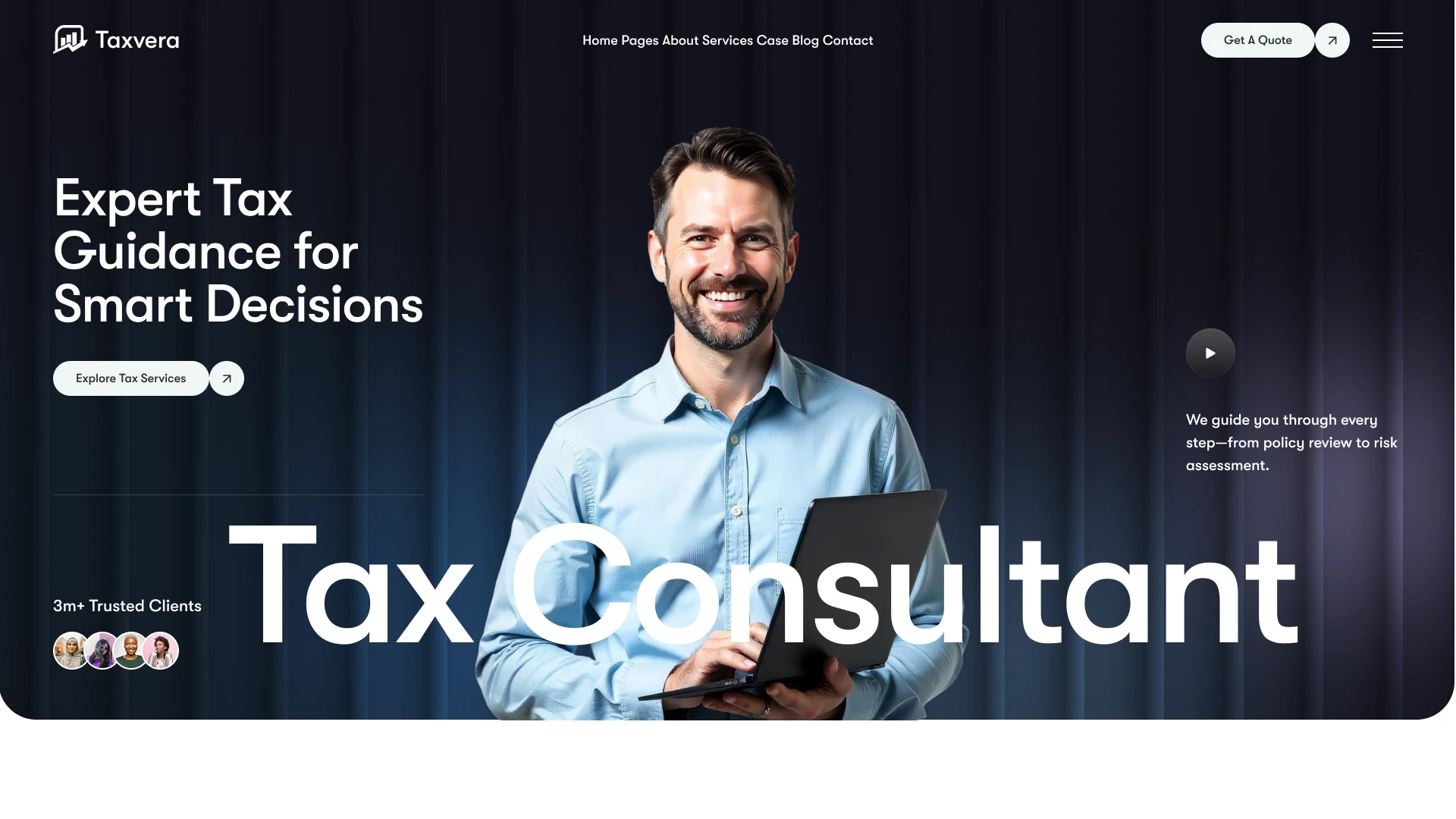 Taxvera - Tax Consultant & Accounting Figma Template (Screenshot 1 of 1)