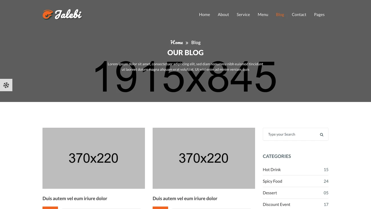 Jalebi - Bootstrap Restaurant Template