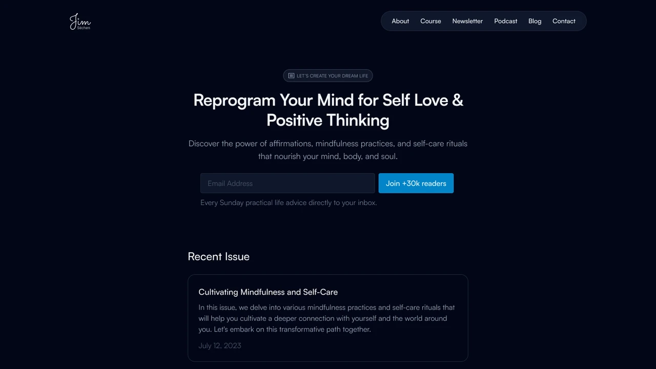Ethos - Personal Website Figma Template