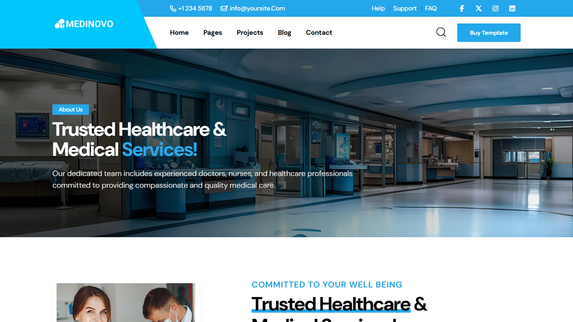 Medinovo - Medical & Healthcare HTML Template