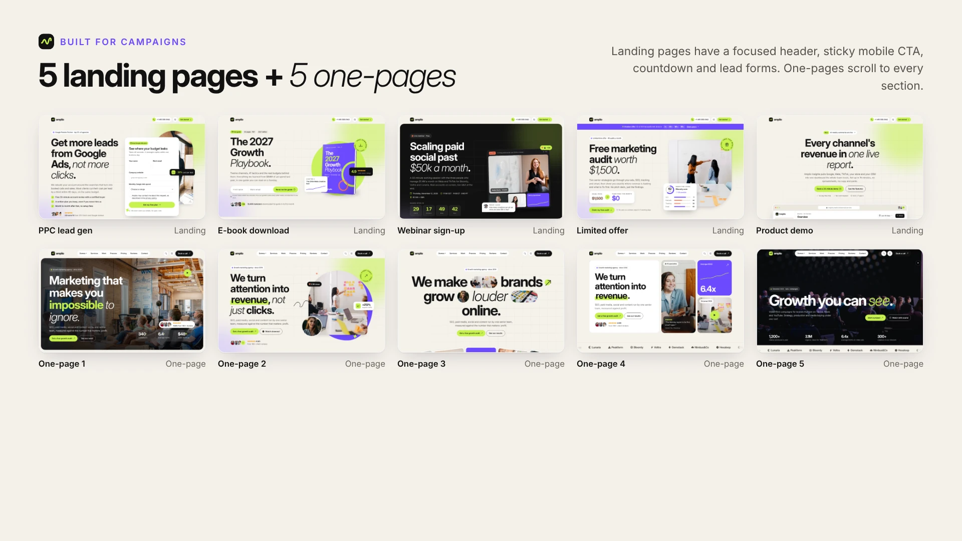 Amplio - Digital Marketing Agency HTML Template